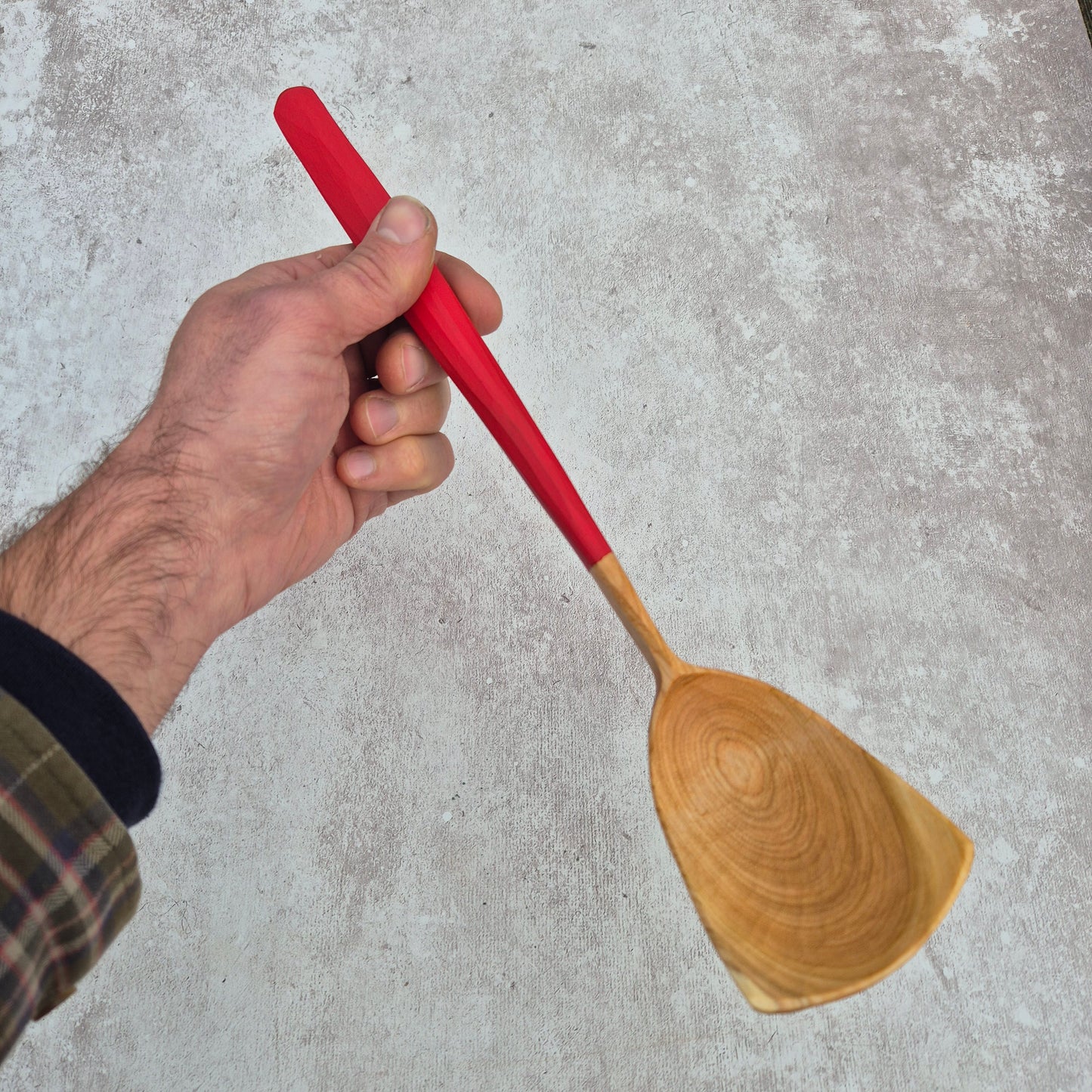 Scarlet Red Cook & Serve Spoon ~ Wild Cherry