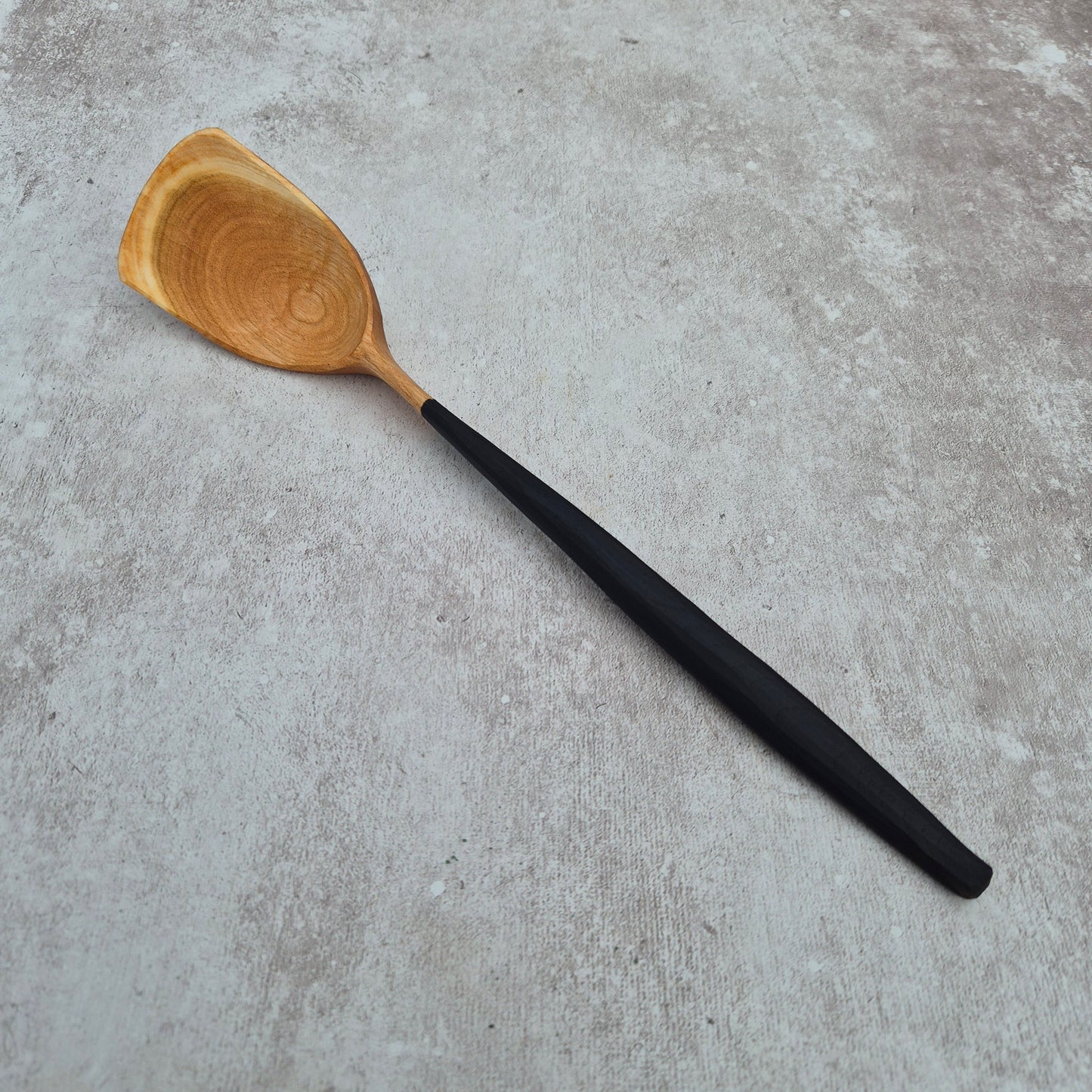 Onyx Black Cooking Spoon ~ *Wonky