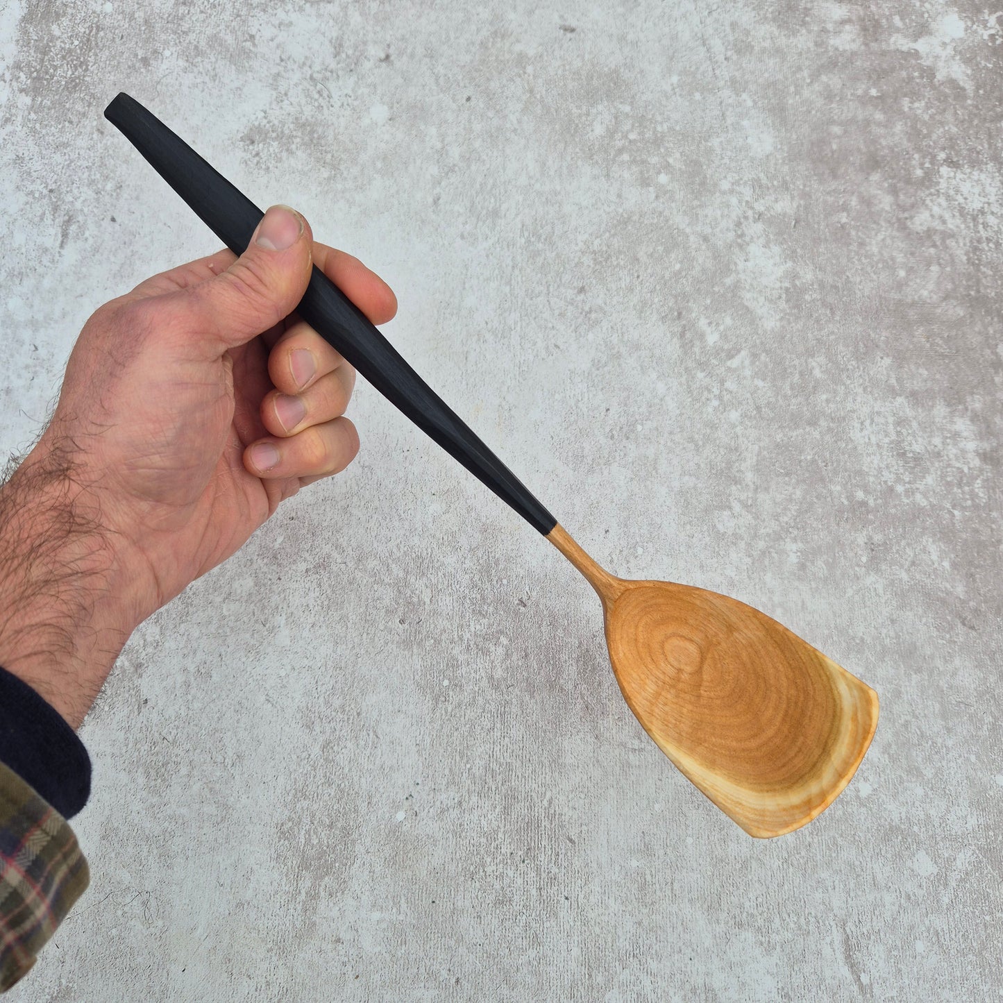 Onyx Black Cooking Spoon ~ *Wonky