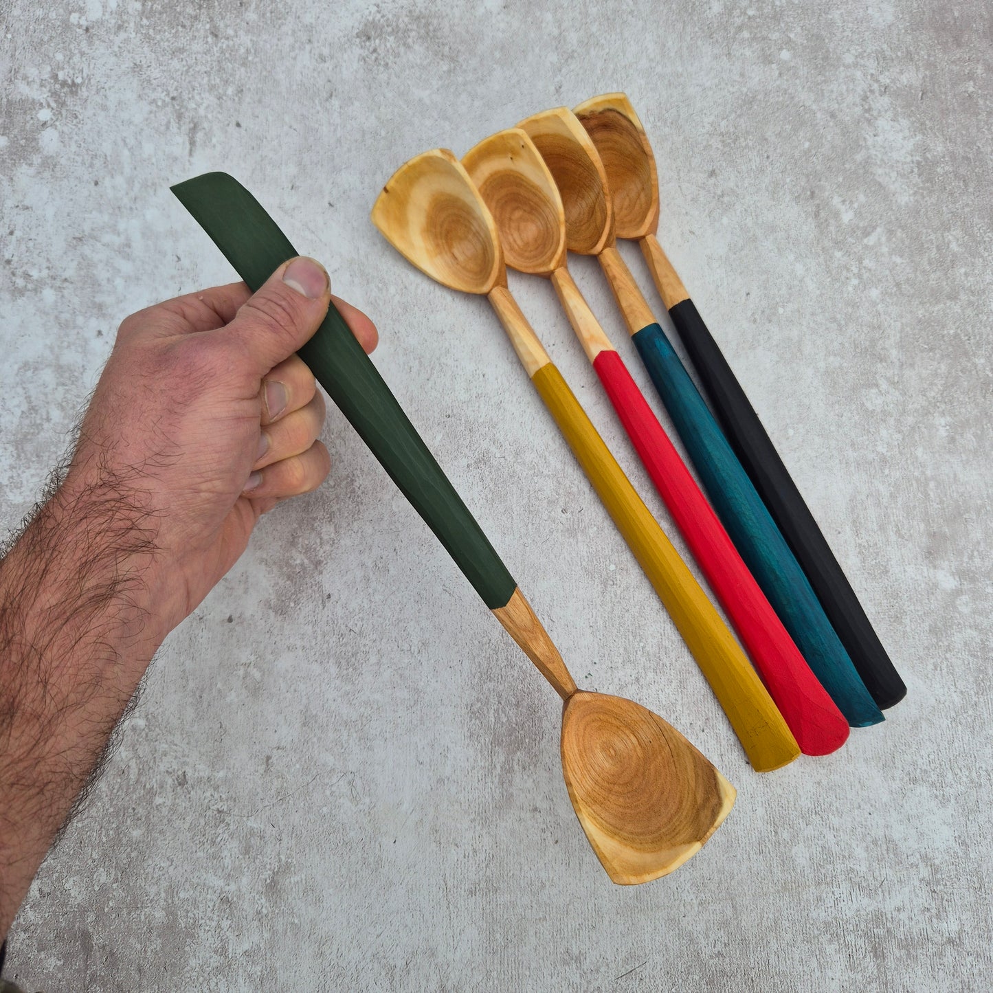 Dainty Cooking Spoon ~ Woodland Green