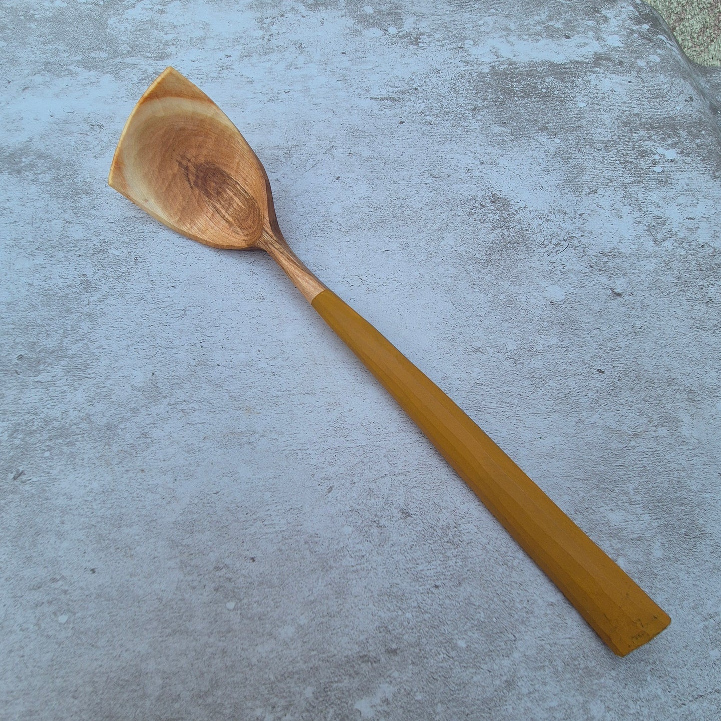 Mustard Yellow Cooking Spoon ~ Wild Cherry