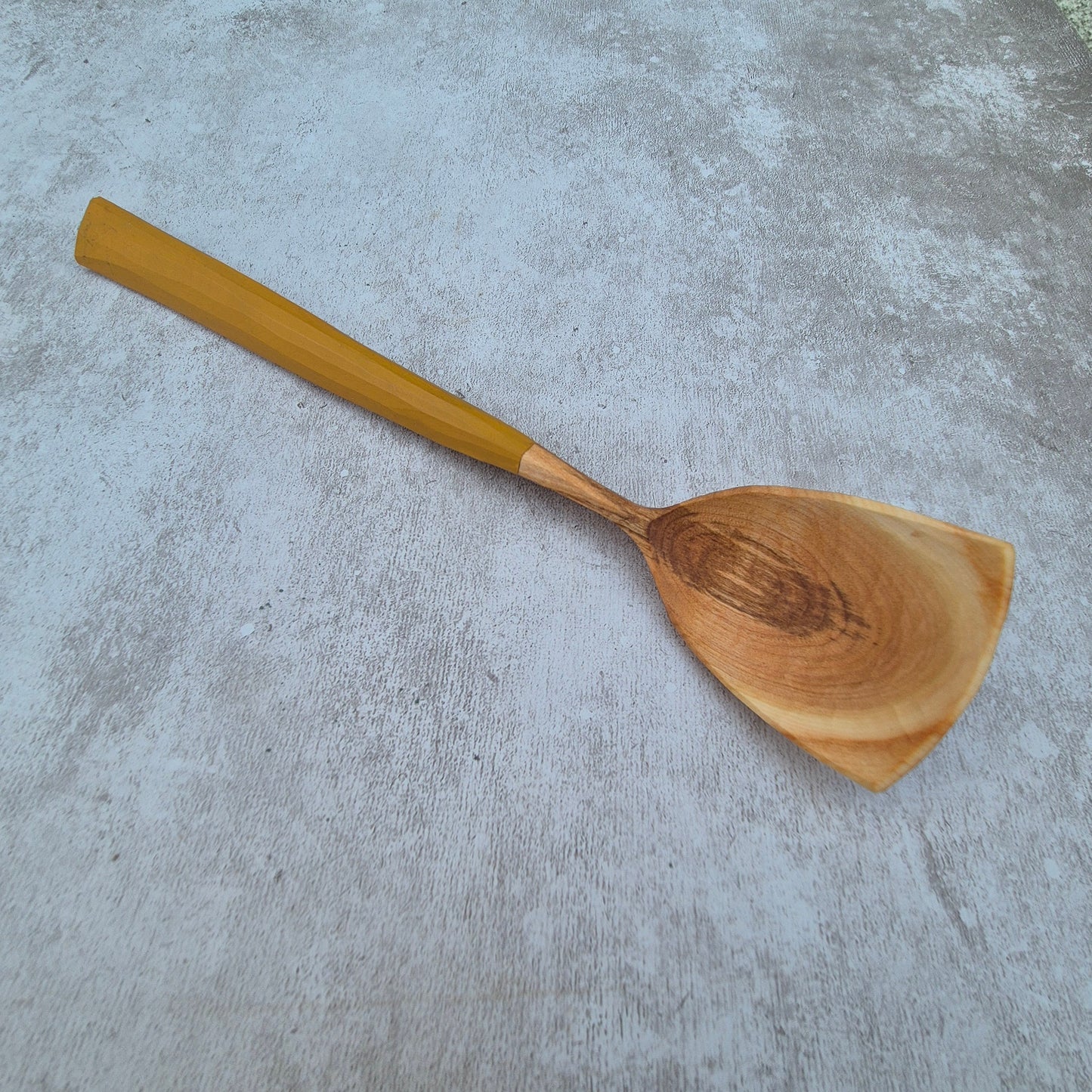 Mustard Yellow Cooking Spoon ~ Wild Cherry