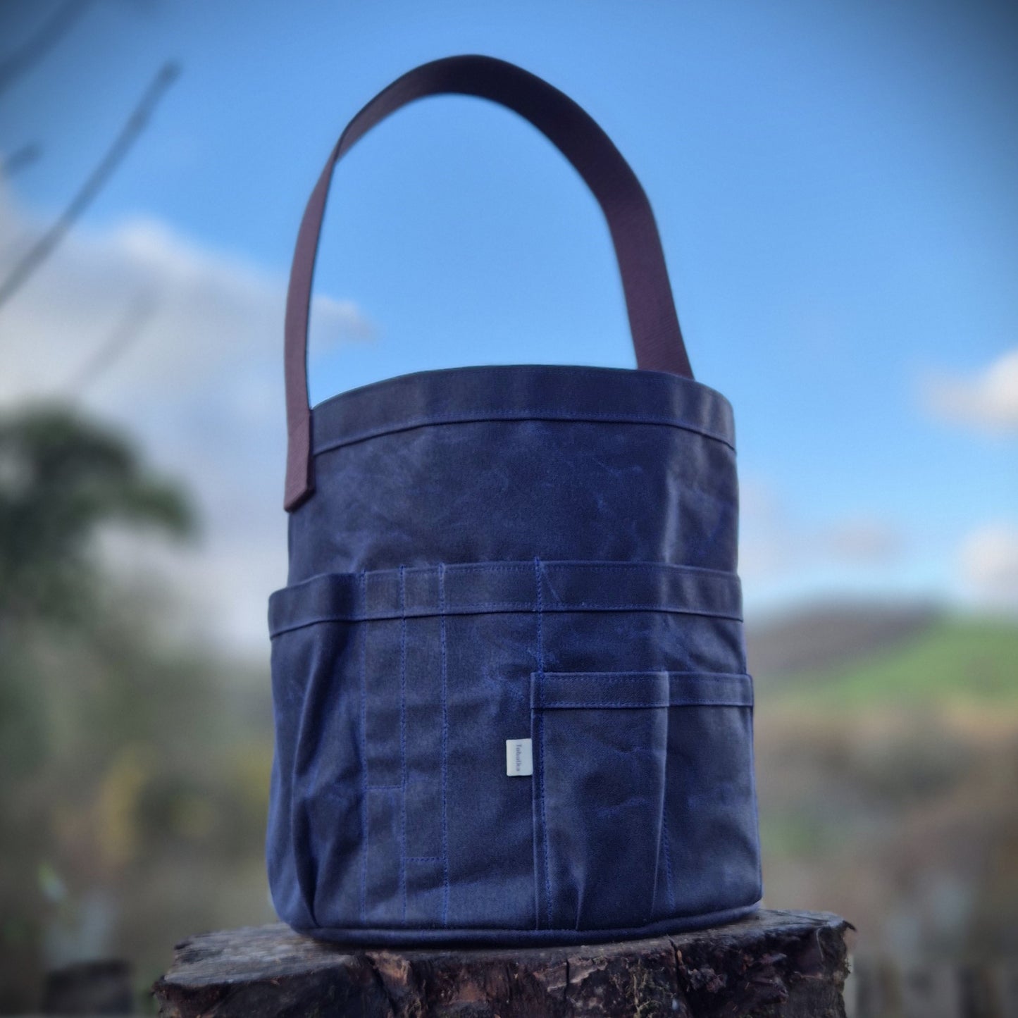 Waxed Canvas Tool Bag 3.0 ~ Navy Blue