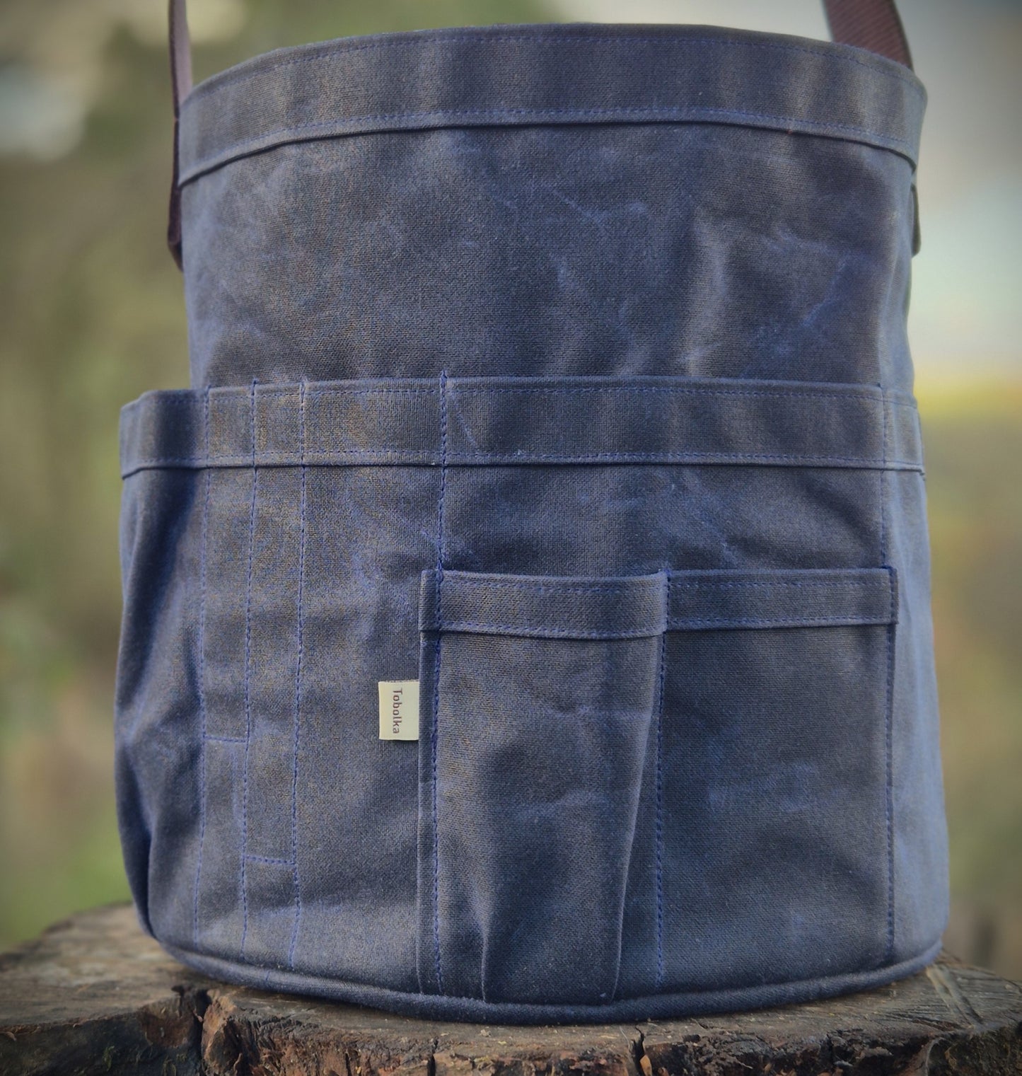 Waxed Canvas Tool Bag 3.0 ~ Navy Blue
