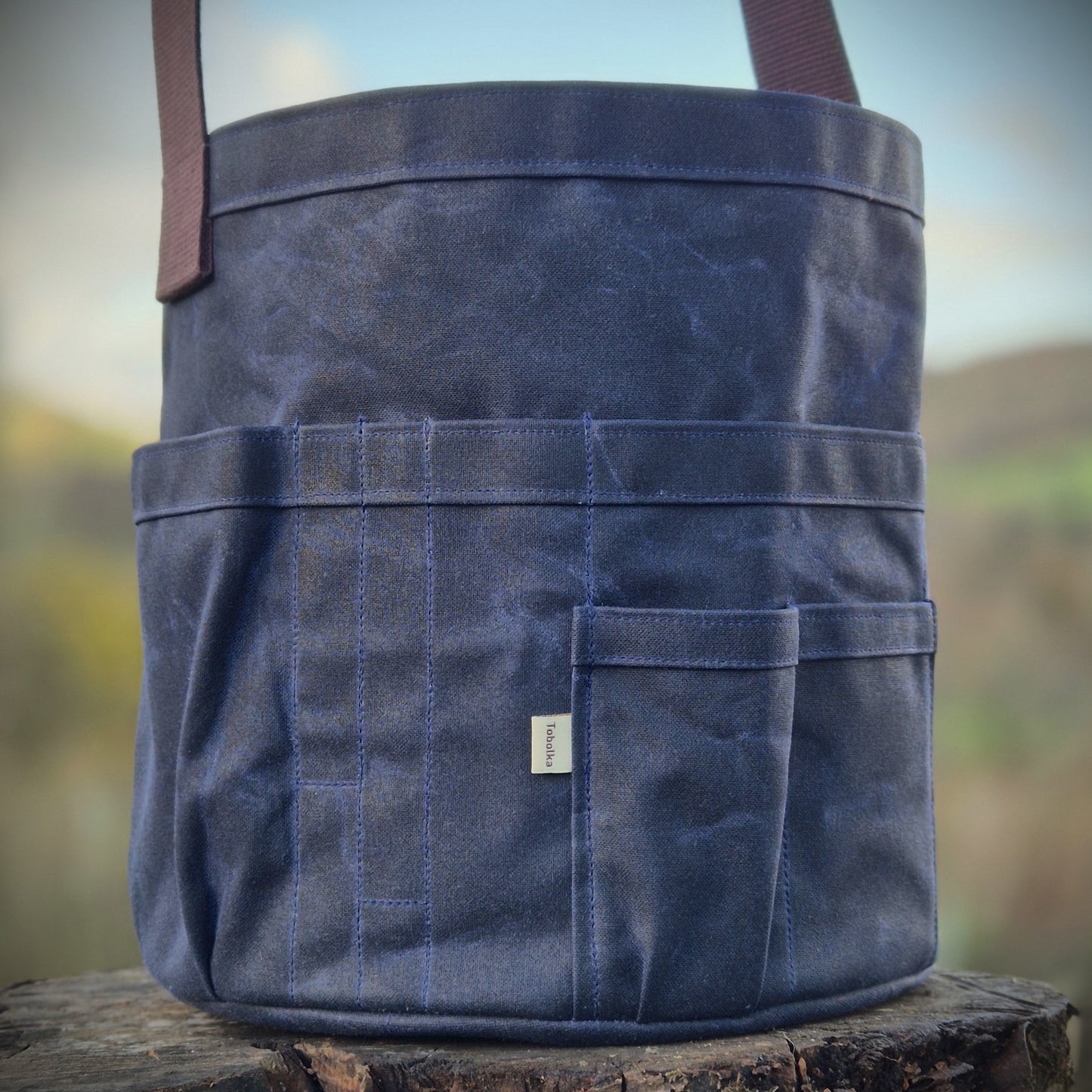 Waxed Canvas Tool Bag 3.0 ~ Navy Blue