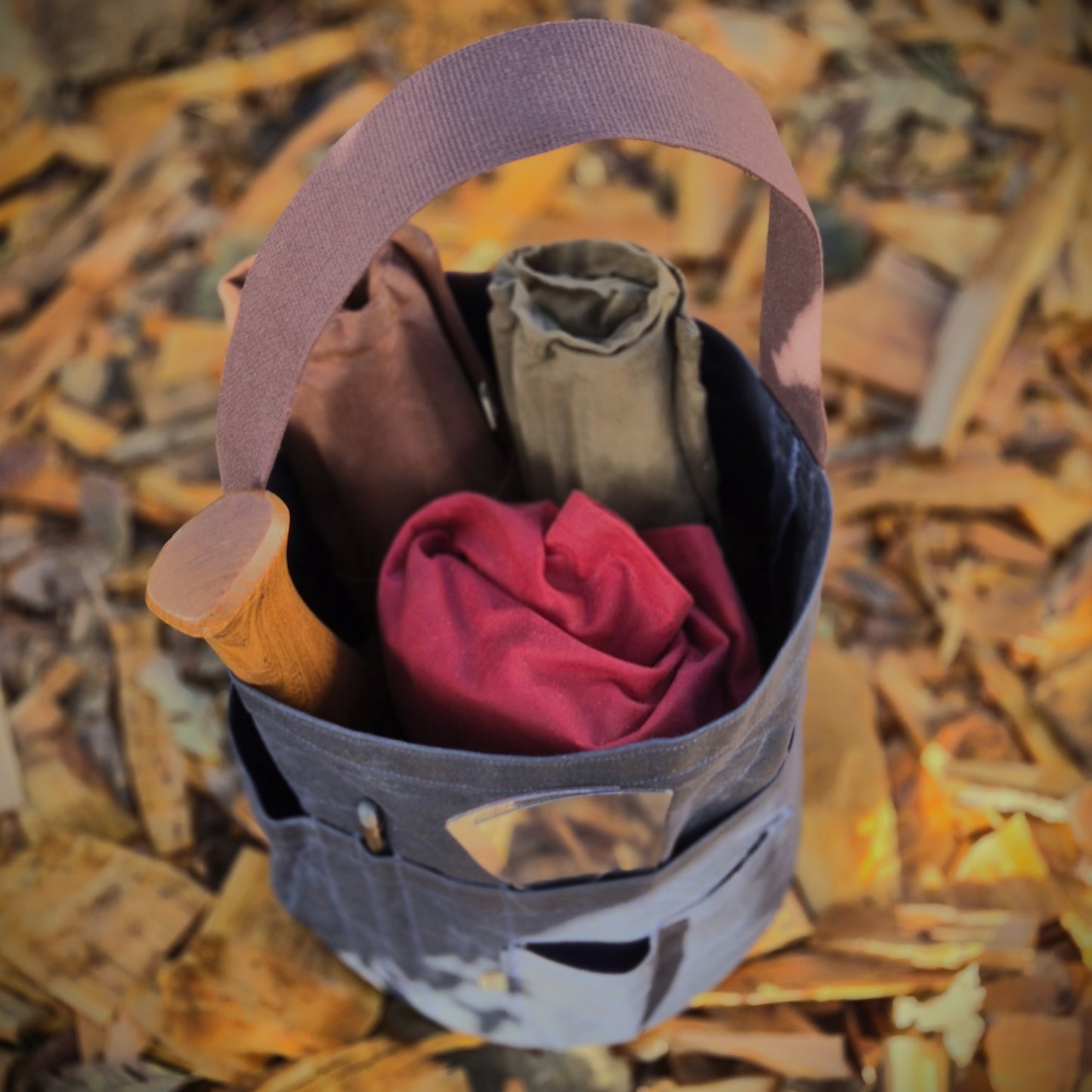 Waxed Canvas Tool Bag 3.0 ~ Navy Blue