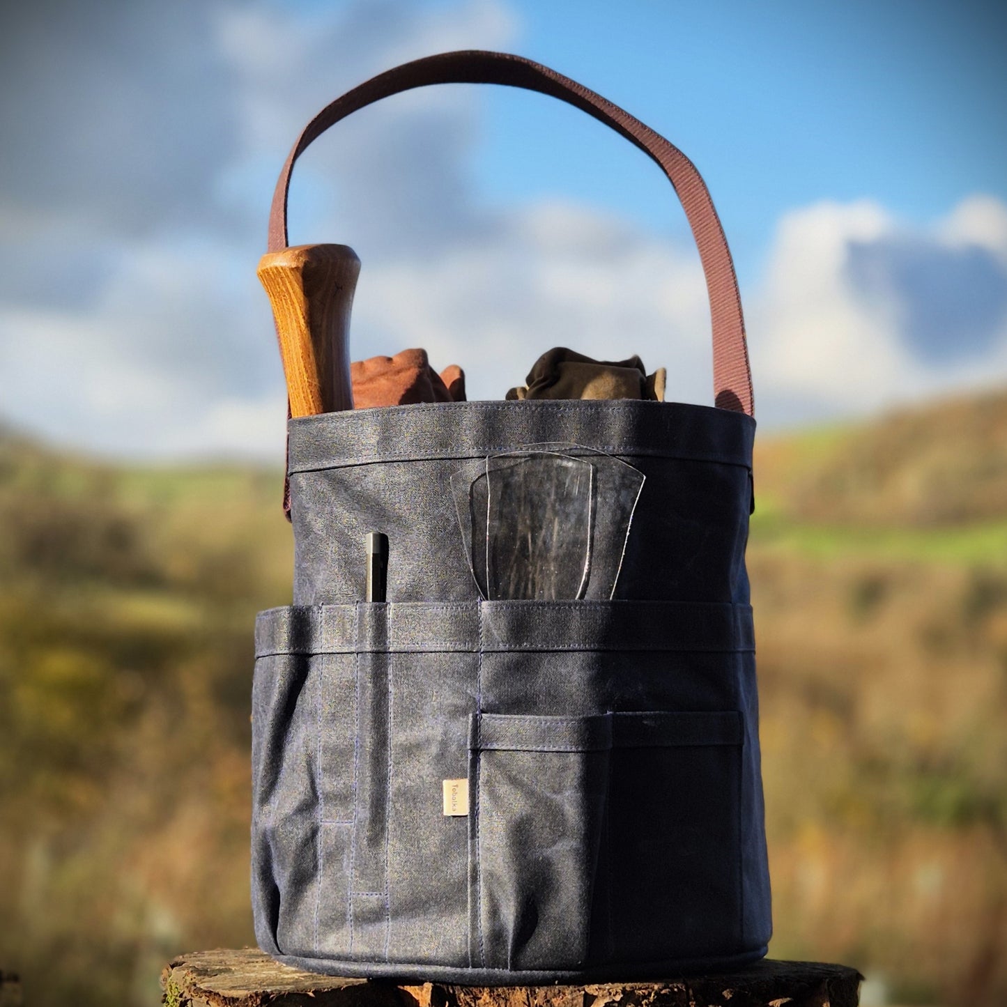 Waxed Canvas Tool Bag 3.0 ~ Navy Blue