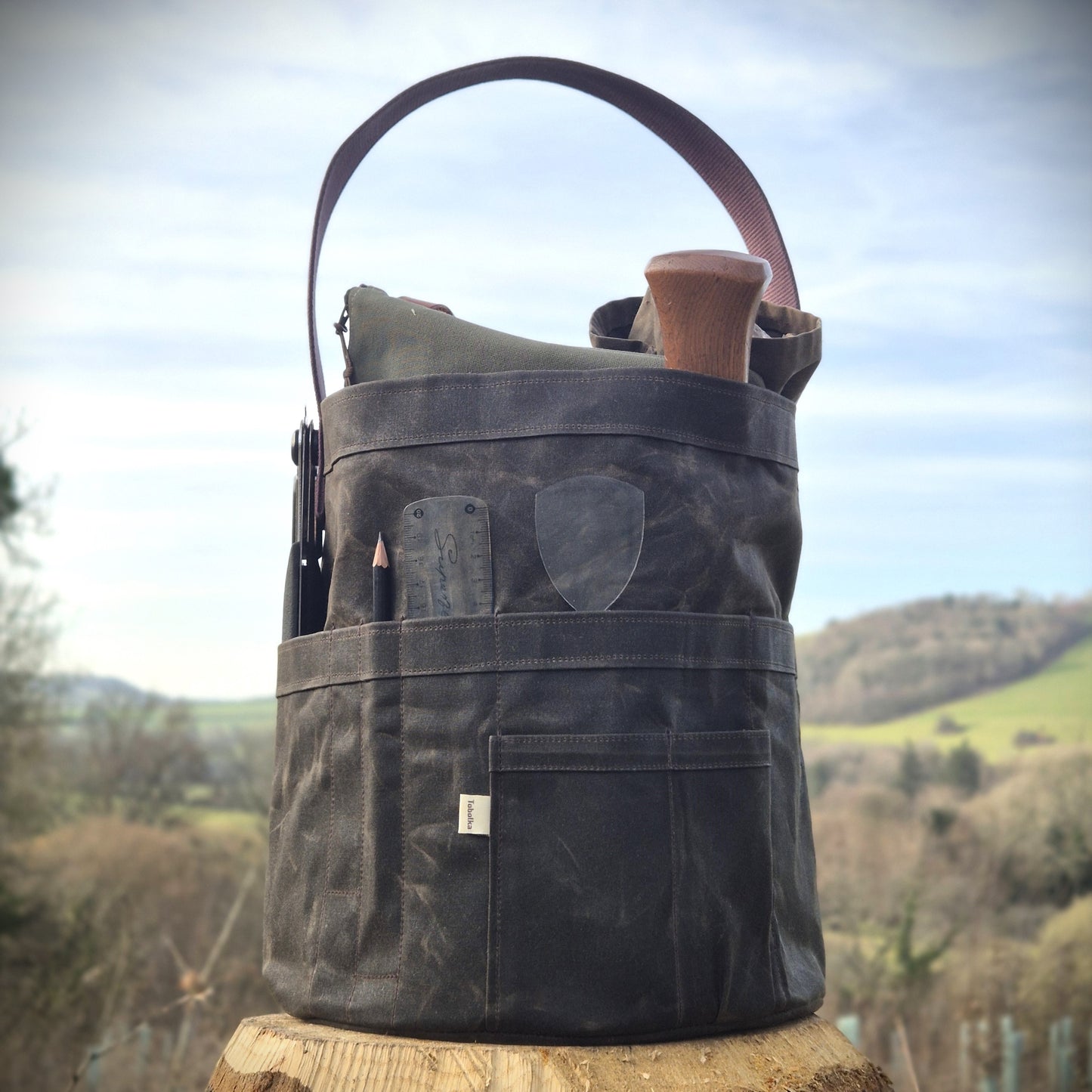 NEW! Waxed Canvas Tool Bag 3.0 ~ Coffee Brown