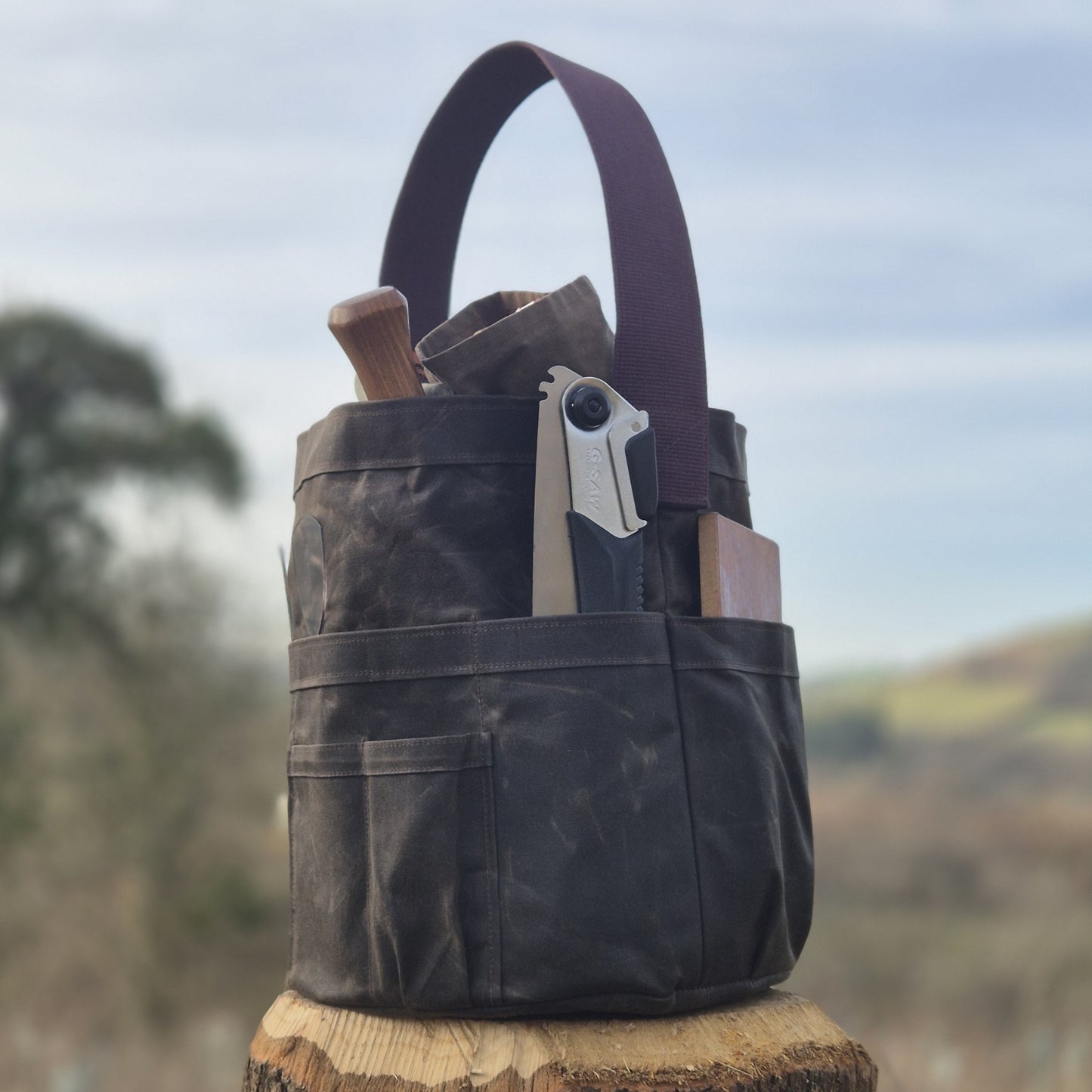 NEW! Waxed Canvas Tool Bag 3.0 ~ Coffee Brown