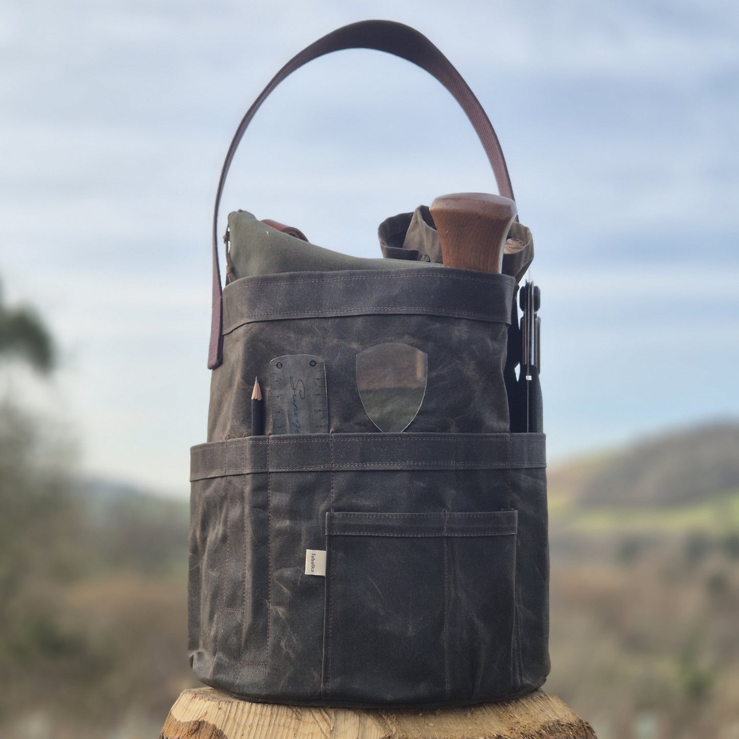 NEW! Waxed Canvas Tool Bag 3.0 ~ Coffee Brown