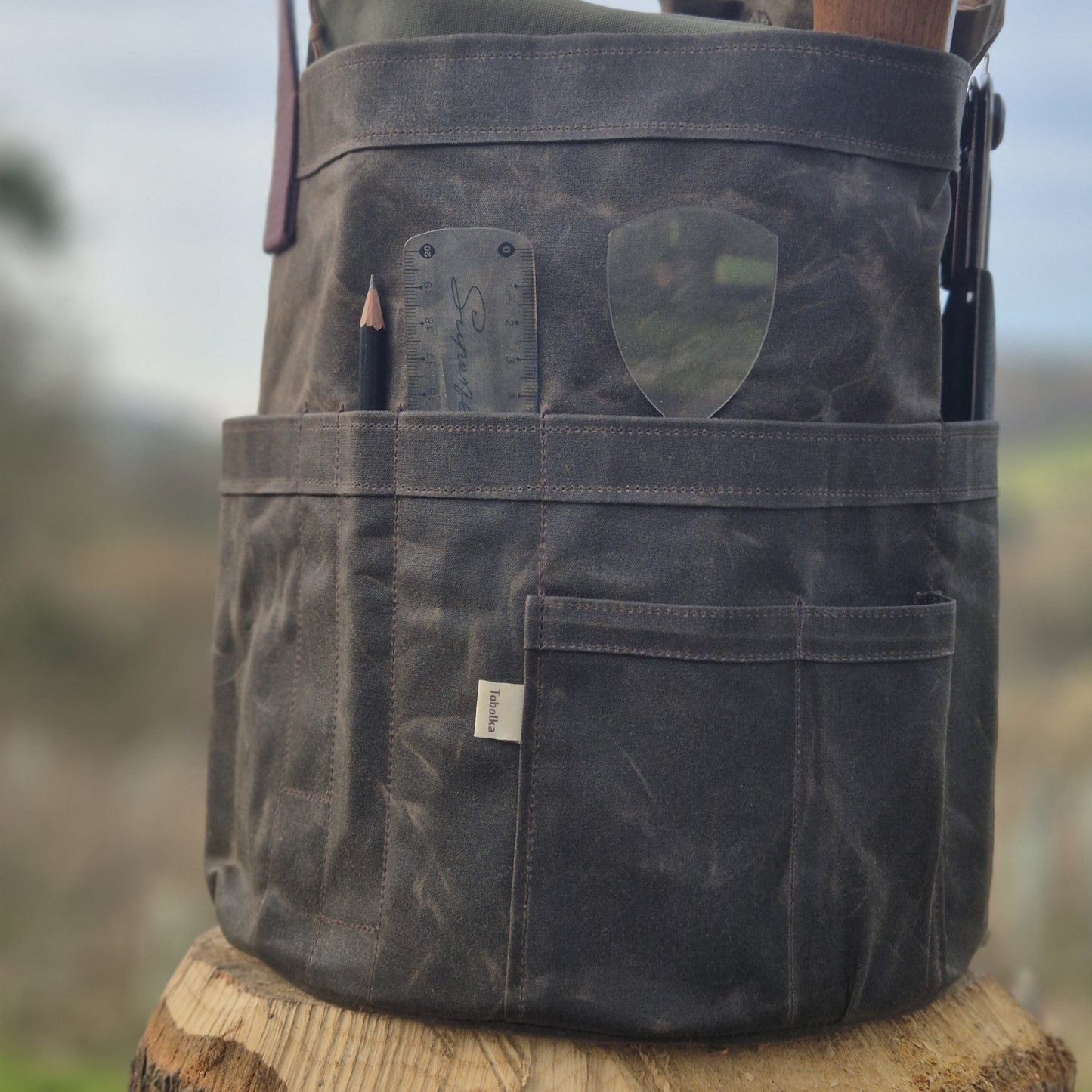 NEW! Waxed Canvas Tool Bag 3.0 ~ Coffee Brown