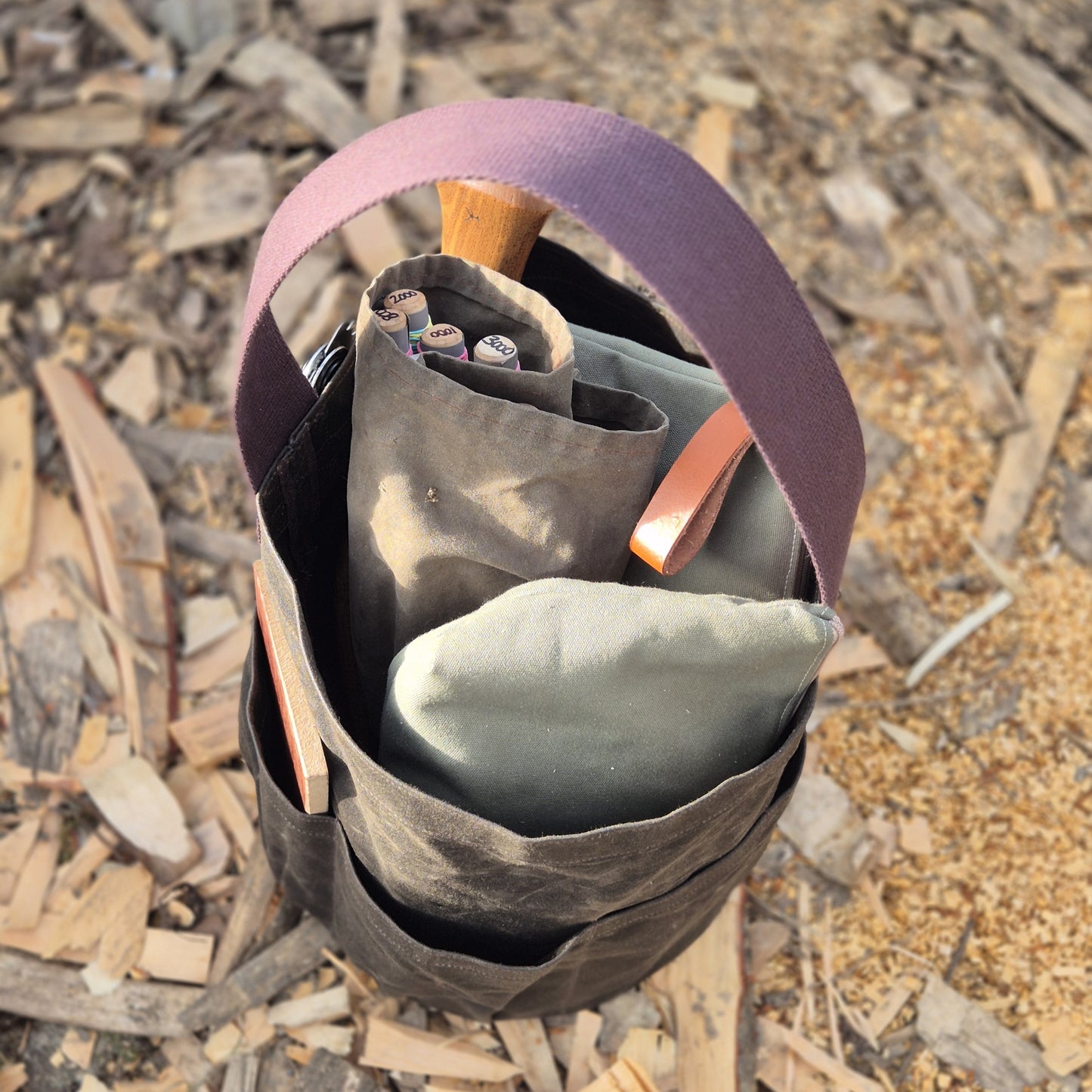 NEW! Waxed Canvas Tool Bag 3.0 ~ Coffee Brown