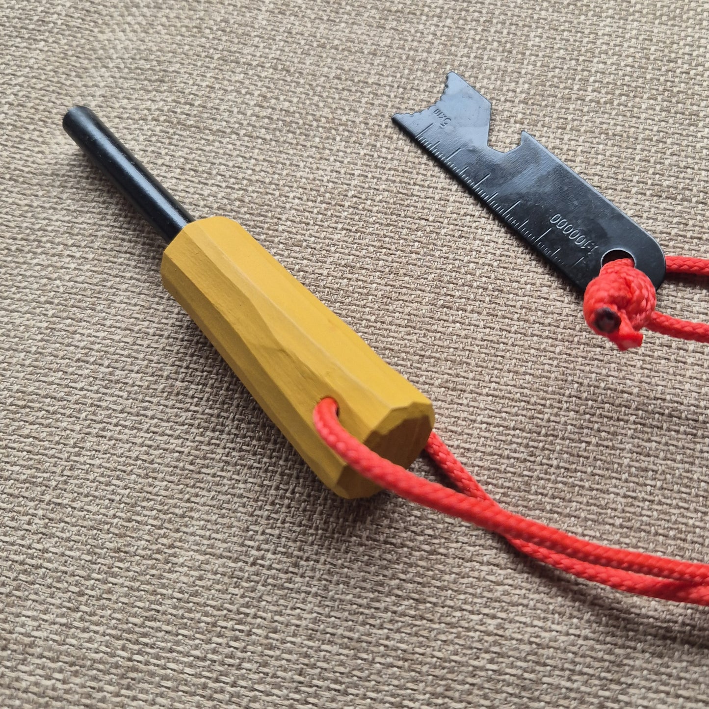 Hand Carved Fire-striker ~ Yellow