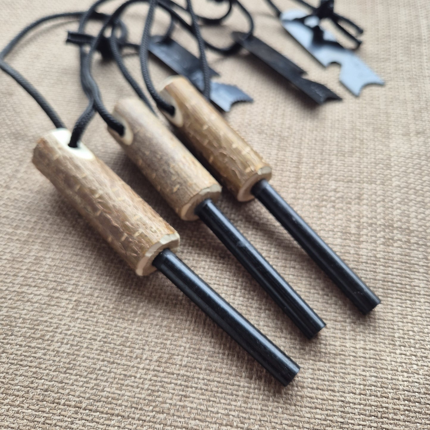 Hand Carved Fire Striker ~ Hazel