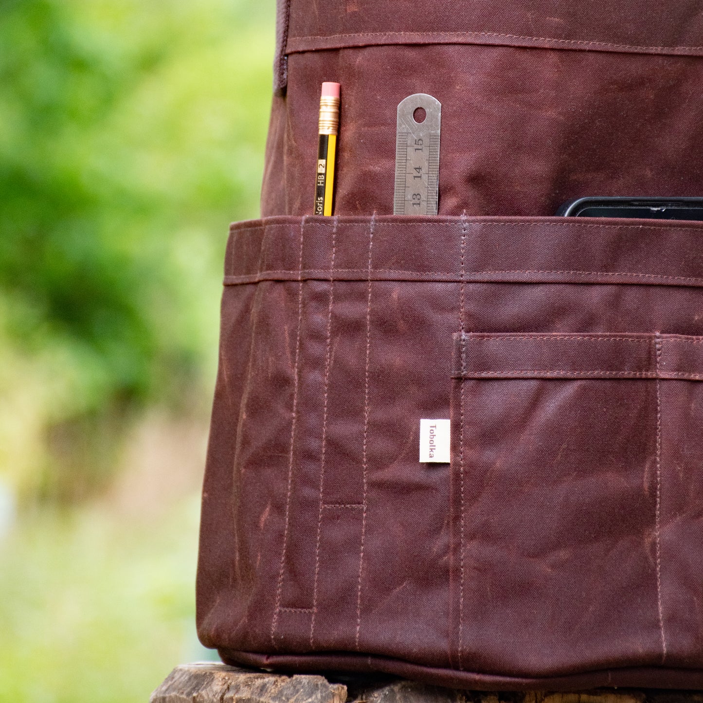 Waxed Canvas Tool Bag 3.0 ~ Chestnut Brown