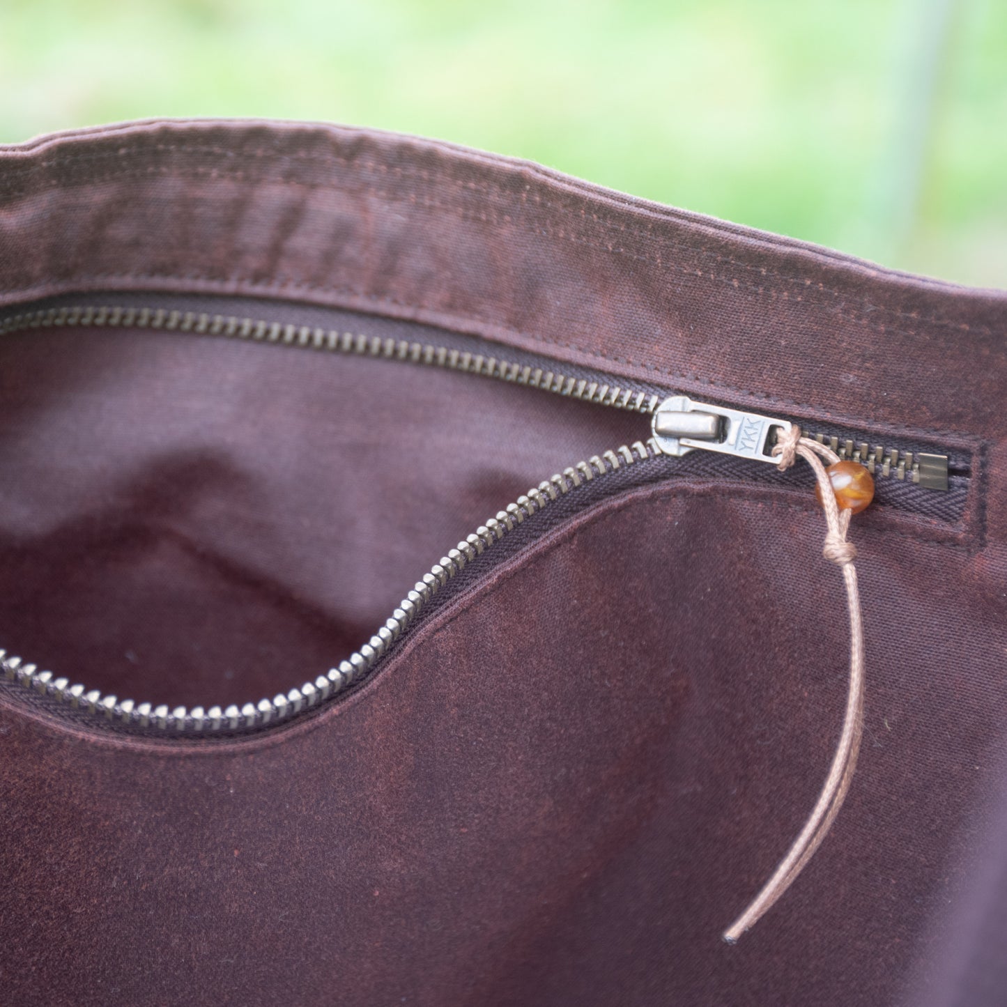 Waxed Canvas Large Bag ~ Chestnut Brown