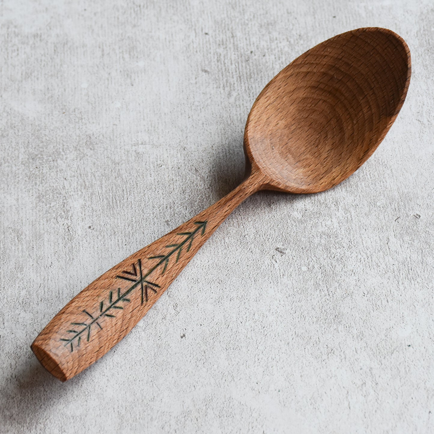 Chipcarved Eating Spoon ~ 'Fauna'
