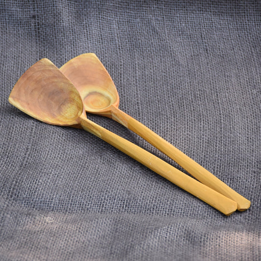 Simple Salad Servers ~ Mustard Yellow