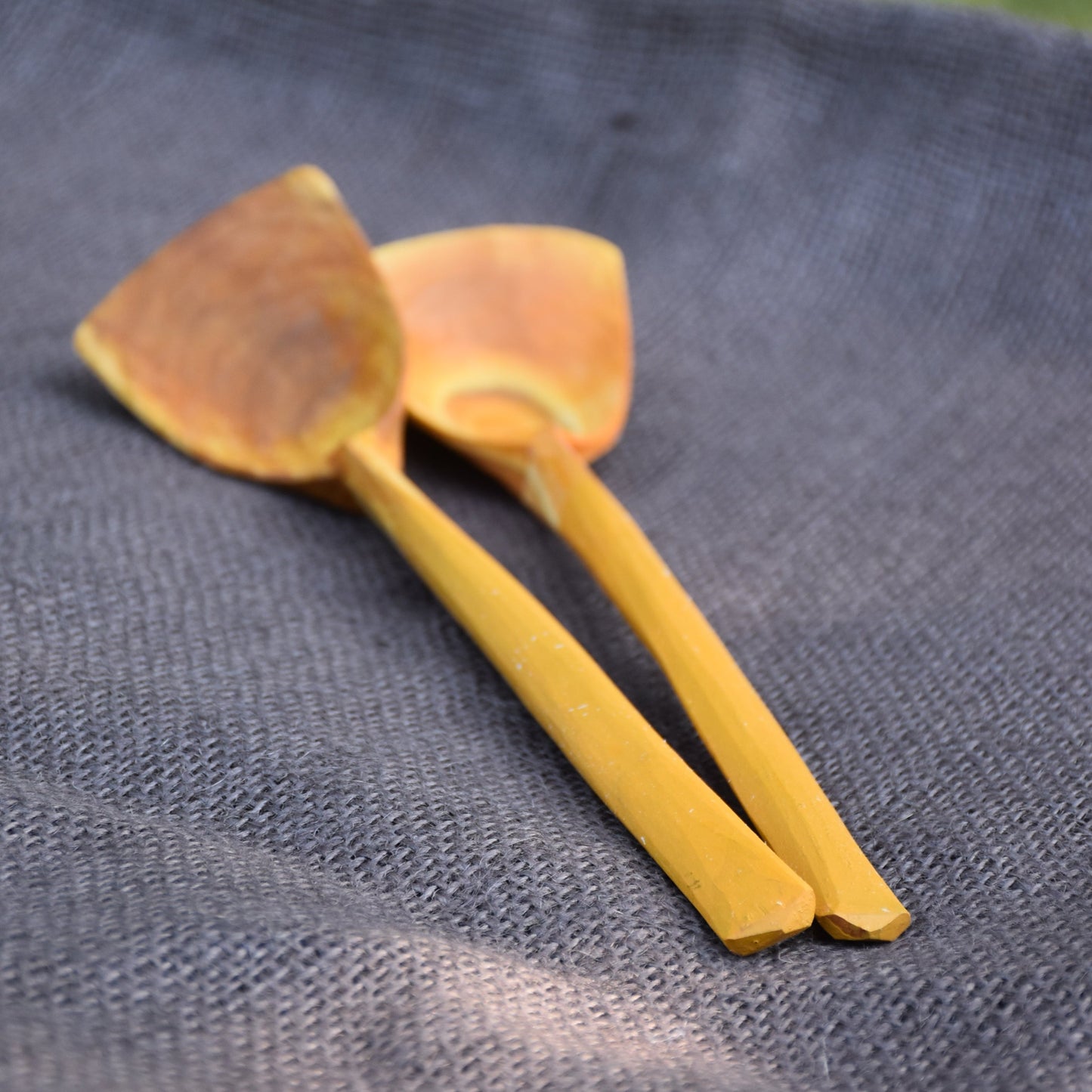 Simple Salad Servers ~ Mustard Yellow