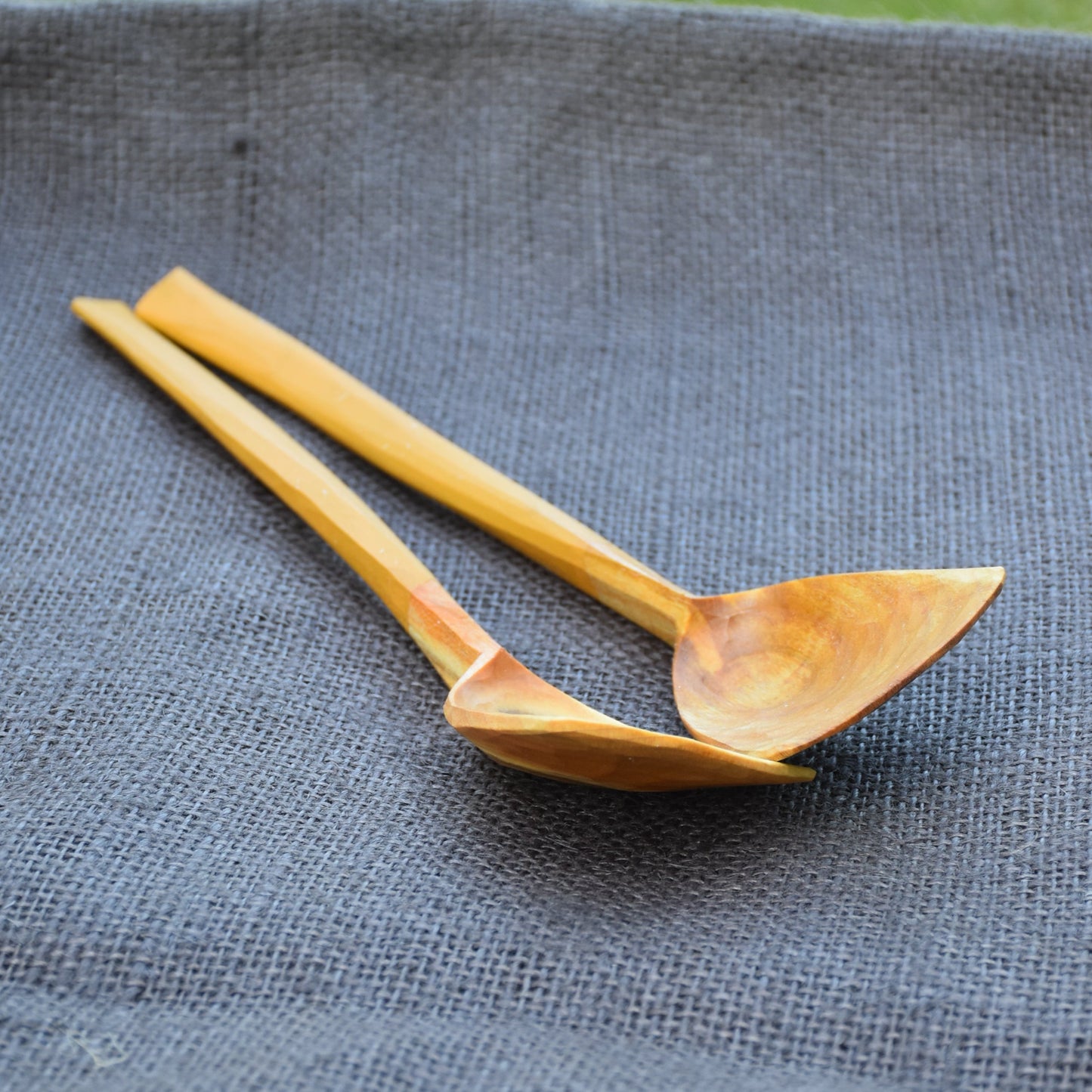 Simple Salad Servers ~ Mustard Yellow