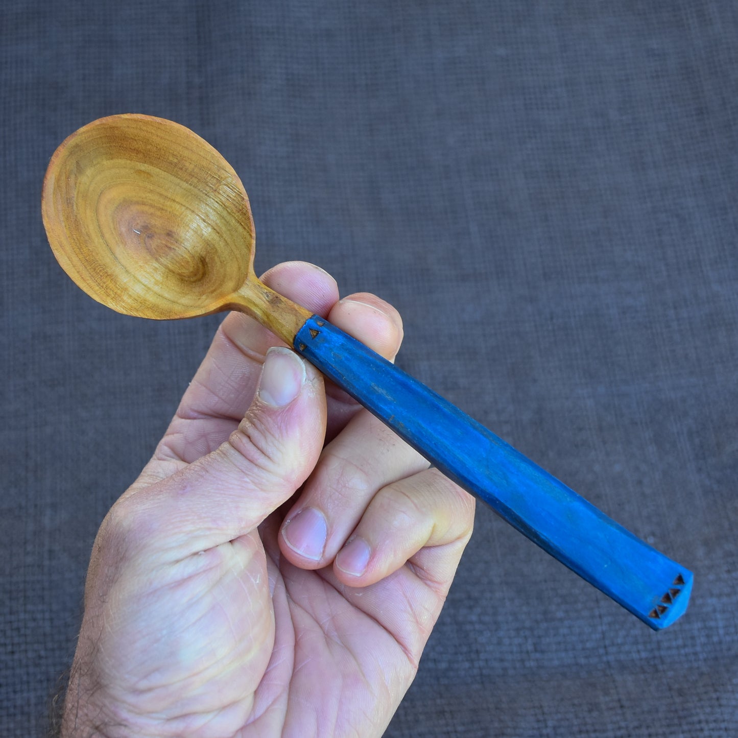 Cherry Coffee Scoop ~ Federal Blue