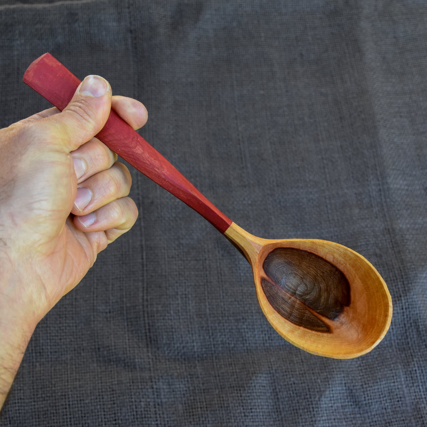 Circular Serving Spoon - Barn Red