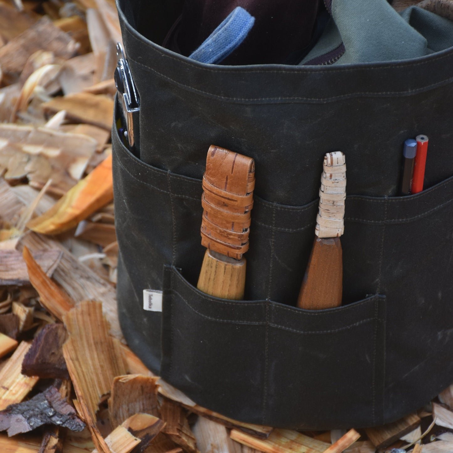 Waxed Canvas Tool Bag 3.0 ~ Olive Green