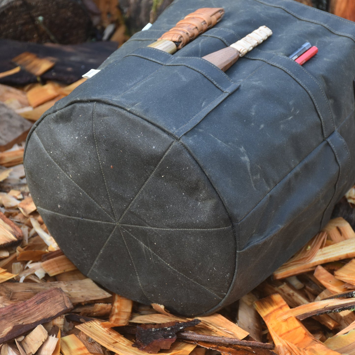 Waxed Canvas Tool Bag 3.0 ~ Olive Green