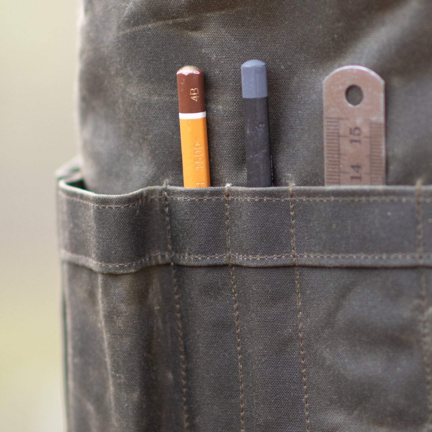 Waxed Canvas Tool Bag 3.0 ~ Olive Green