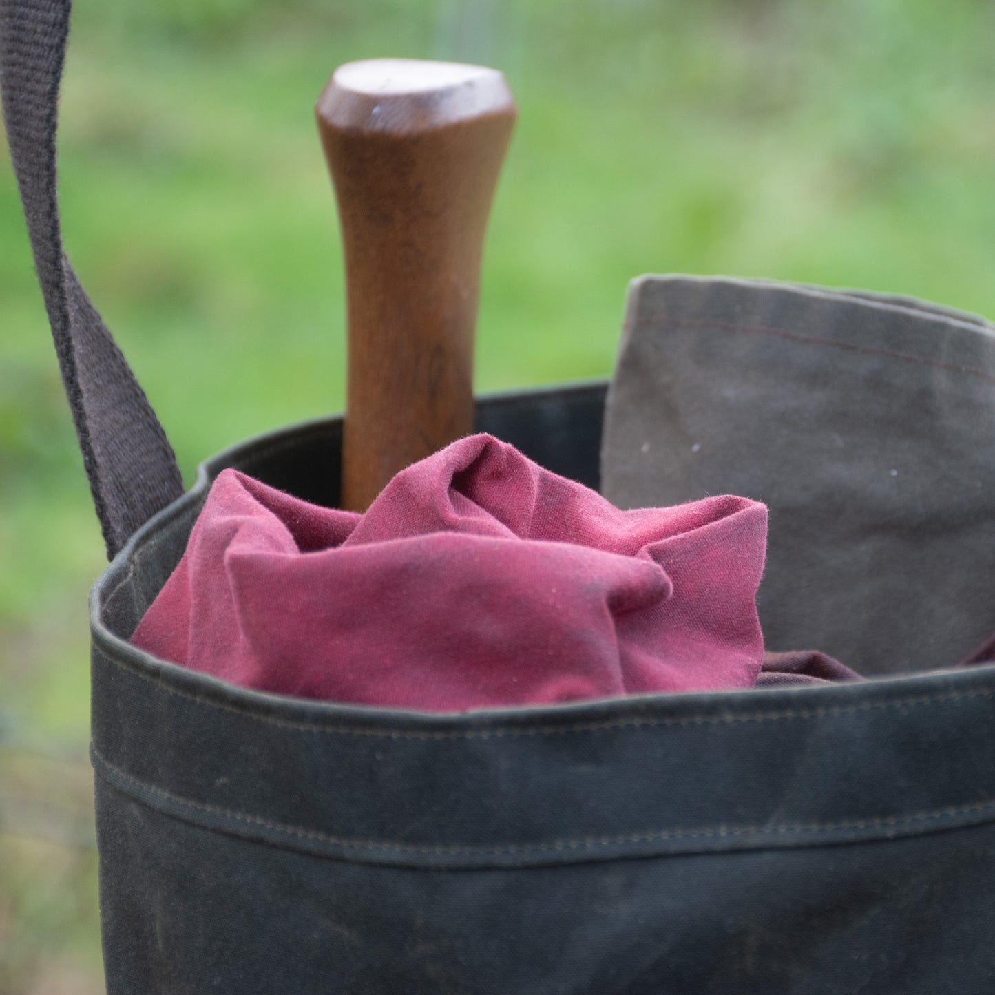 Waxed Canvas Tool Bag 3.0 ~ Olive Green