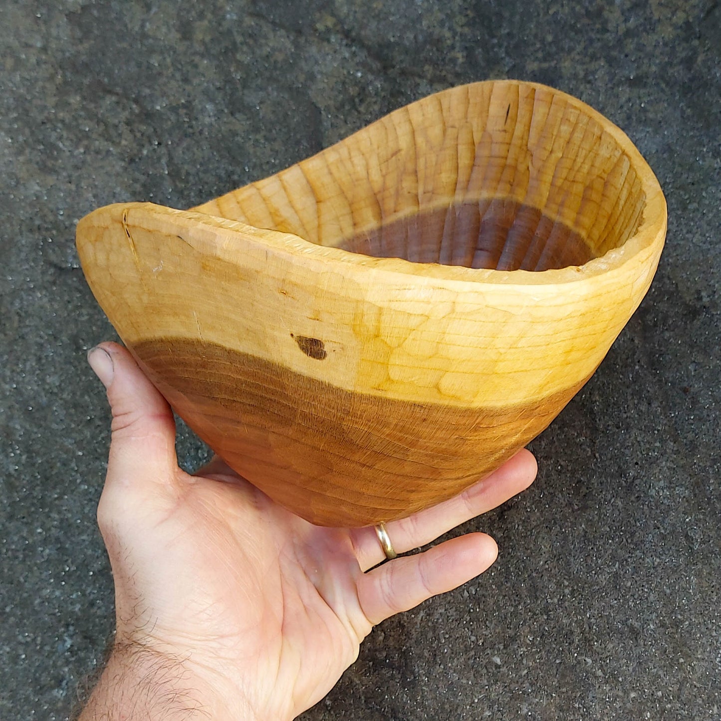 Hewn & Textured Bowl - Wild Cherry
