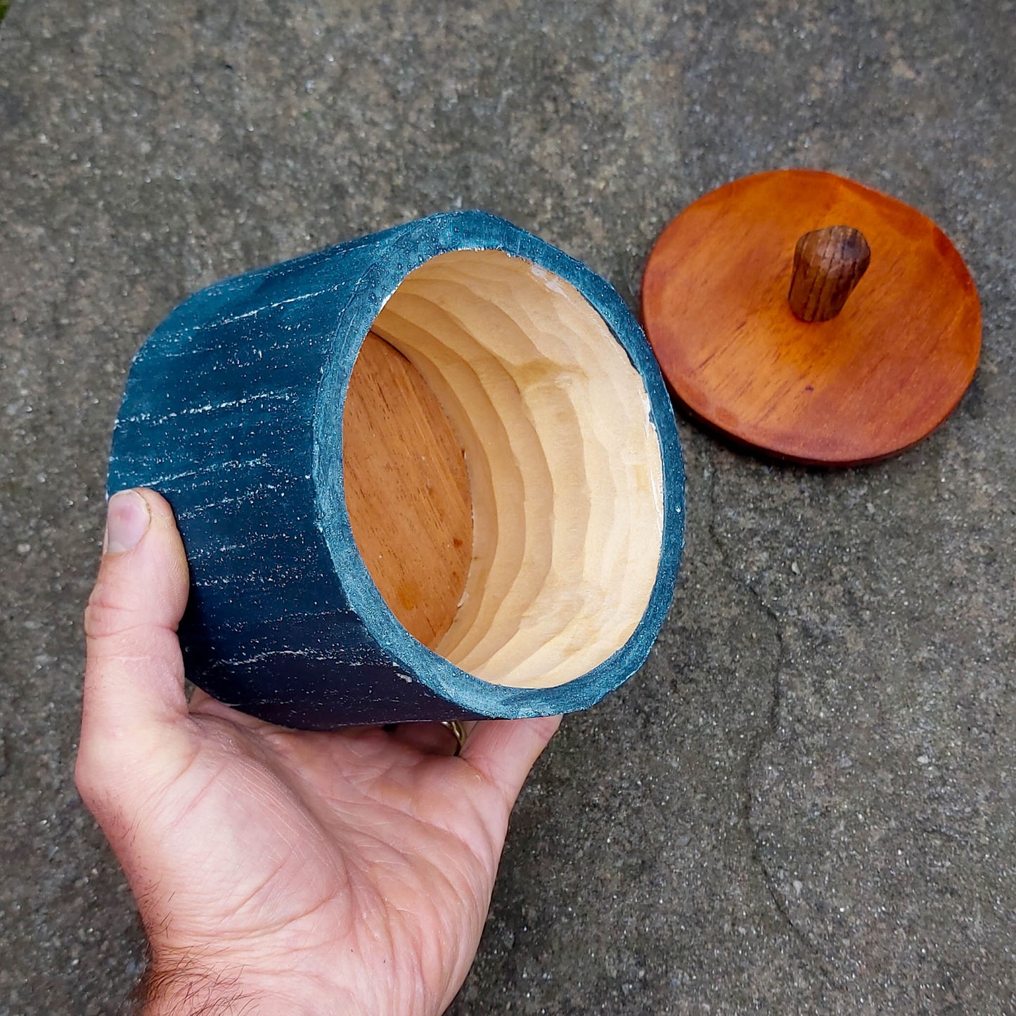 Sycamore Shrink Pot - Ripples of the Deep Sea I