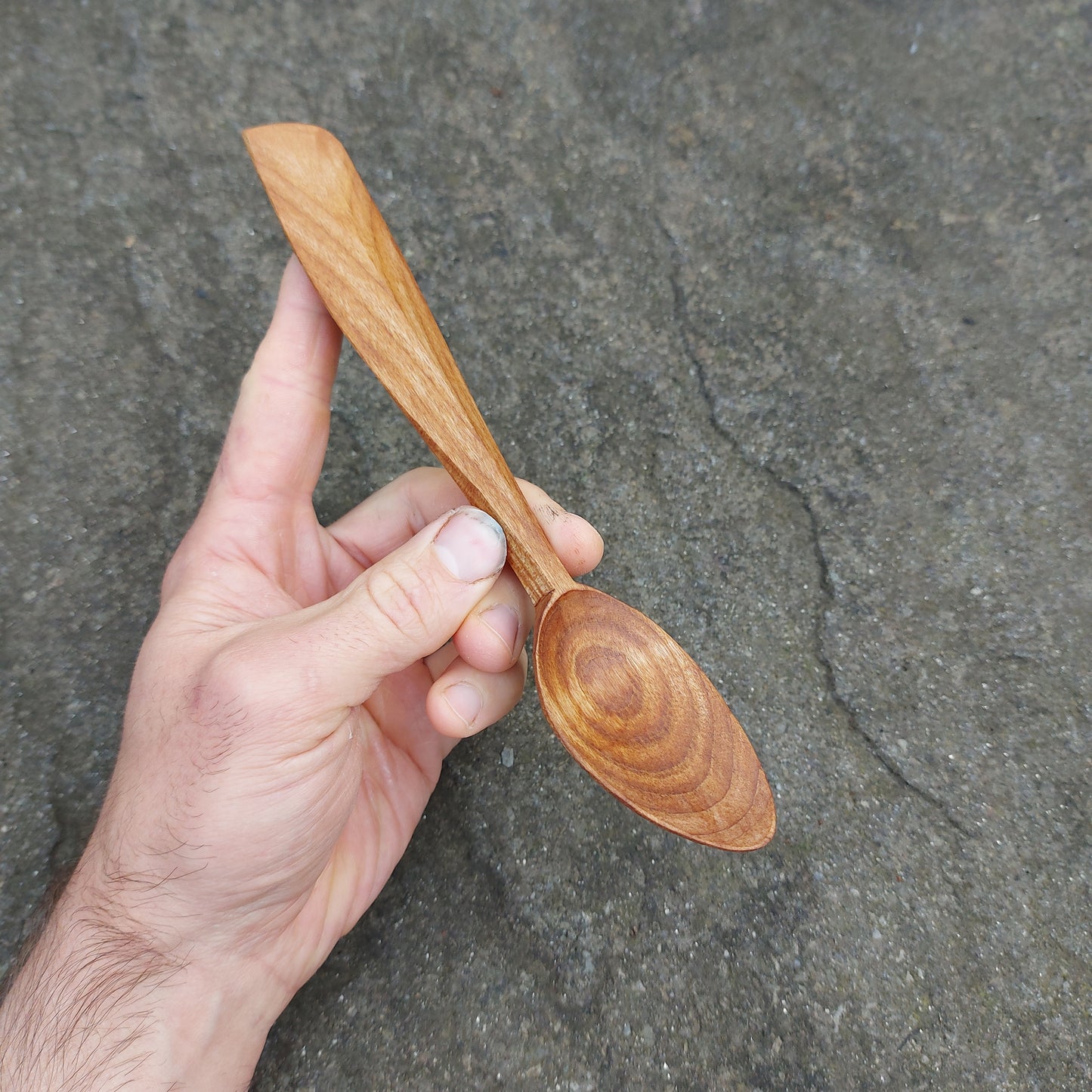 Cherry Eating Spoon ~ 'Rad Grain' ~ I