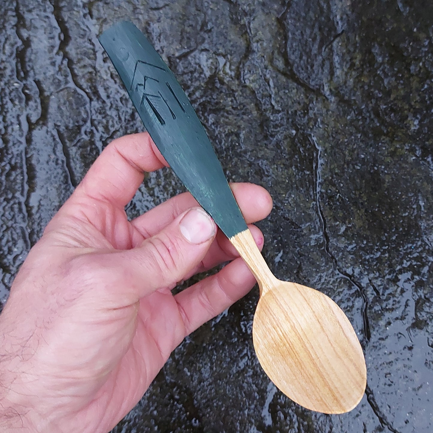 Cherry Eating Spoon ~ Forest Scene