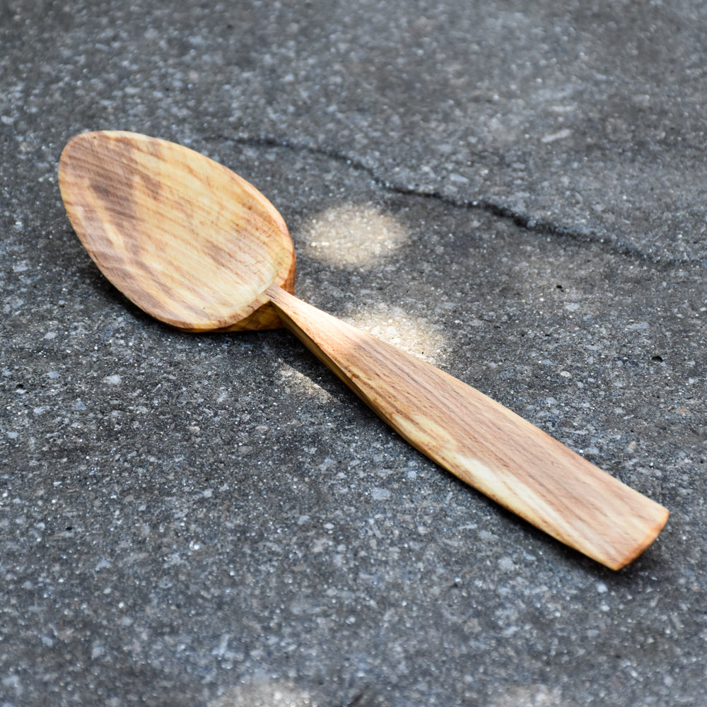 Tiger Eye Eating Spoon ~ Beech