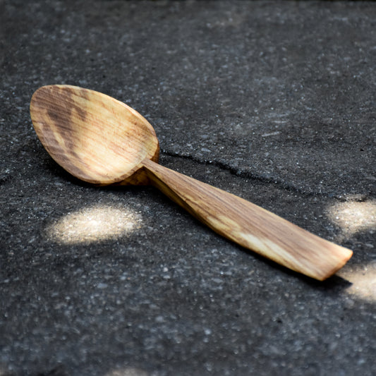 Tiger Eye Eating Spoon ~ Beech