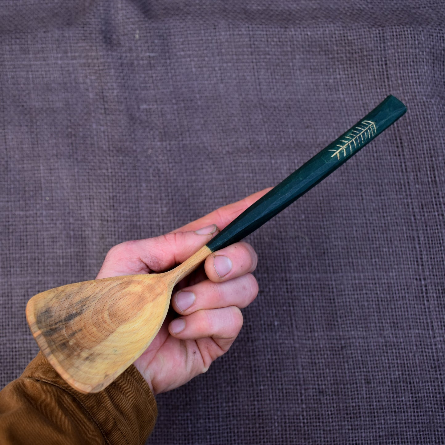 Forest Green Cooking Spoon