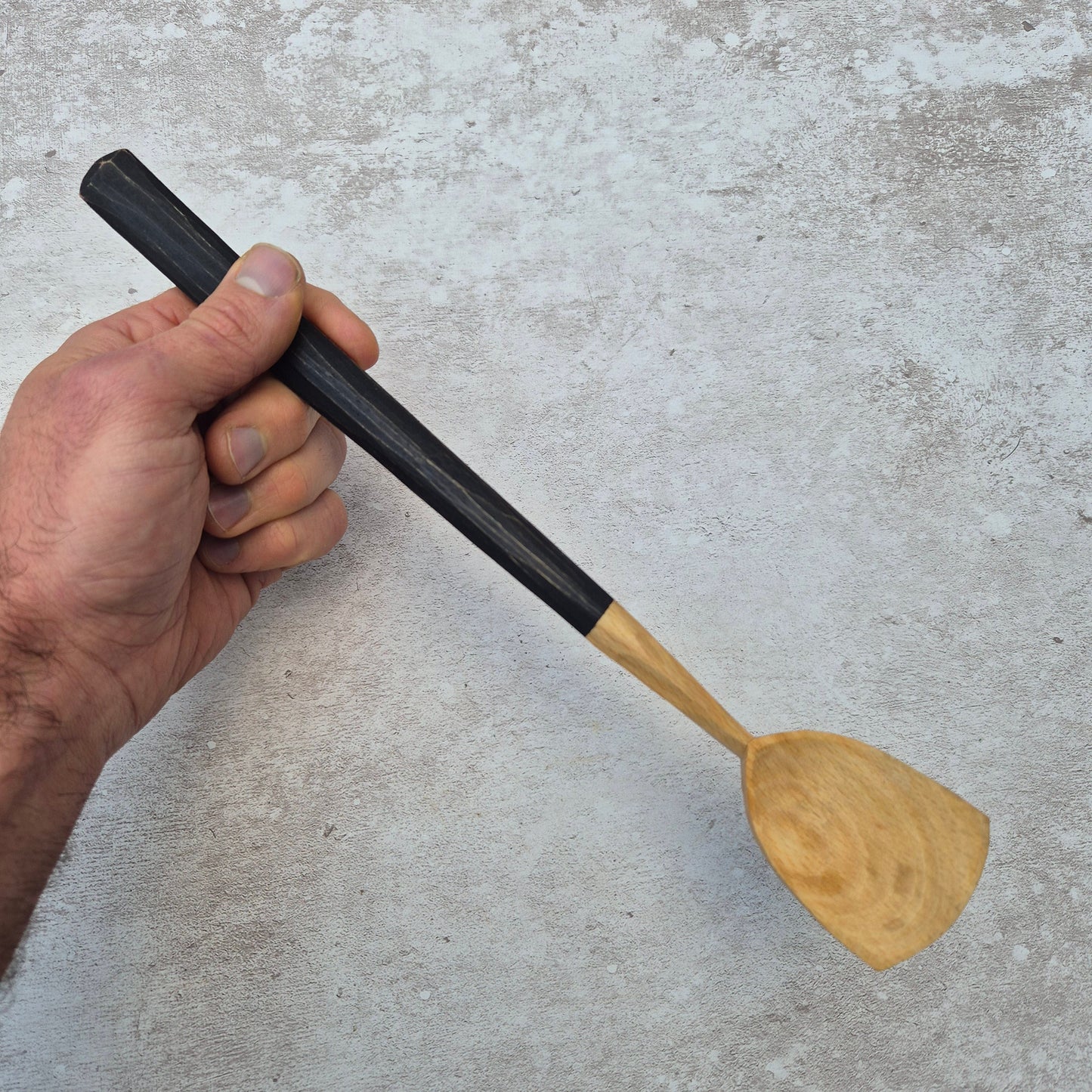 Onyx Black Stirring Spoon ~ Beech