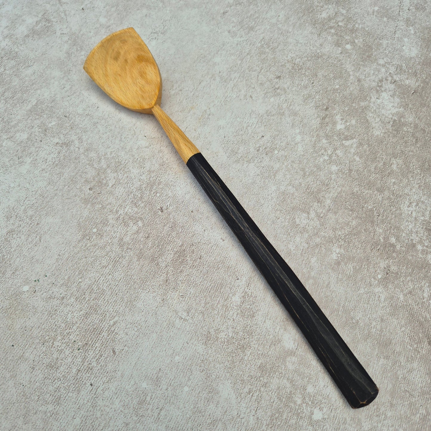 Onyx Black Stirring Spoon ~ Beech