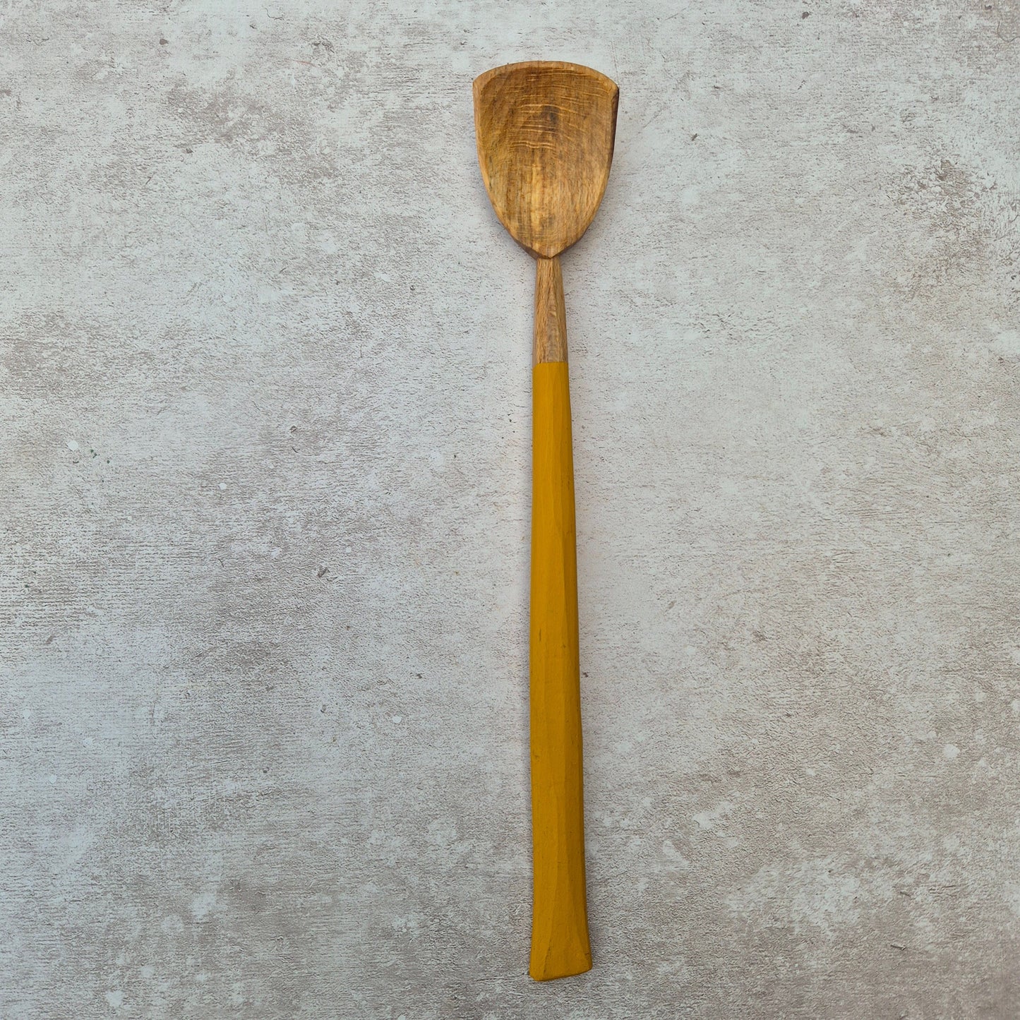 Mustard Yellow Stirring Spoon ~ Beech