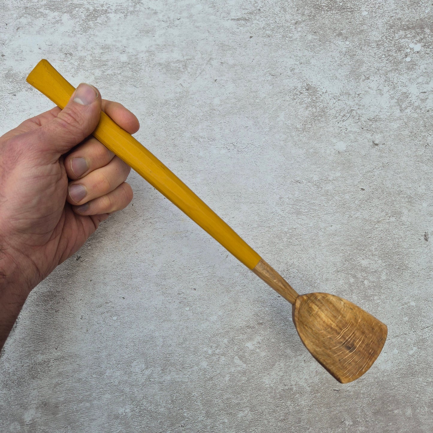 Mustard Yellow Stirring Spoon ~ Beech