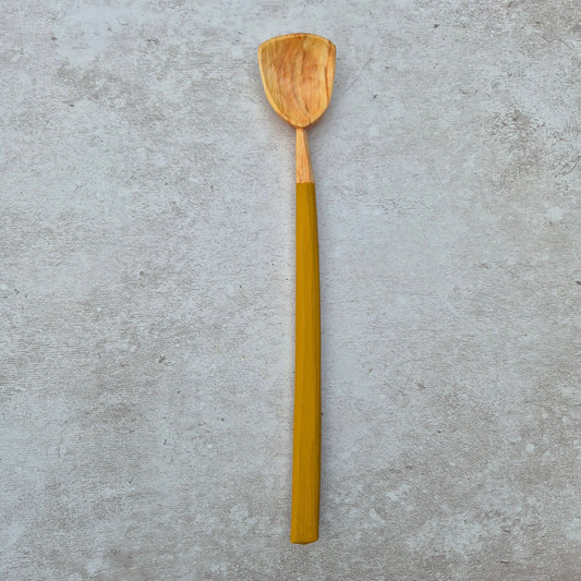 Mustard Yellow Stirring Spoon - Alder