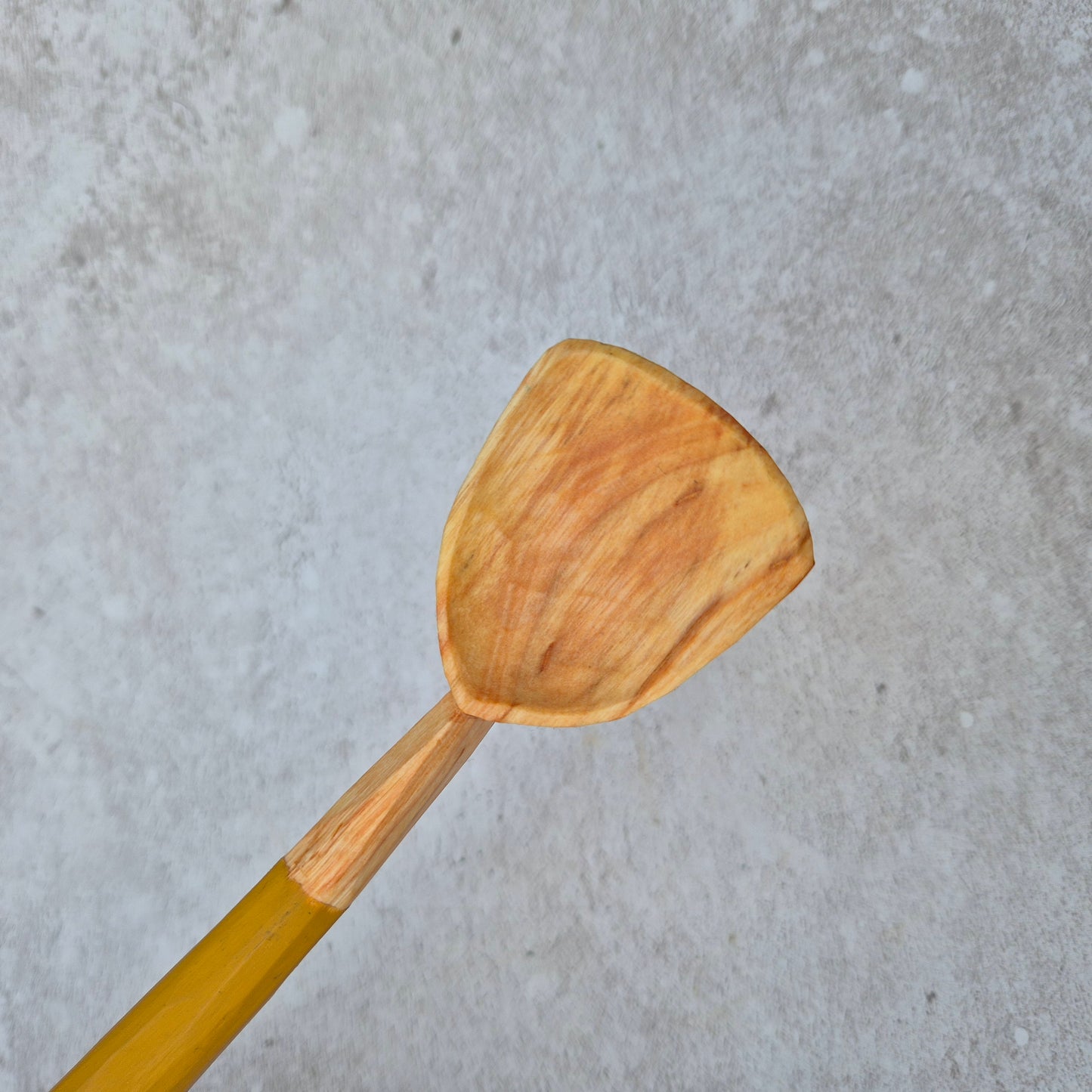 Mustard Yellow Stirring Spoon - Alder