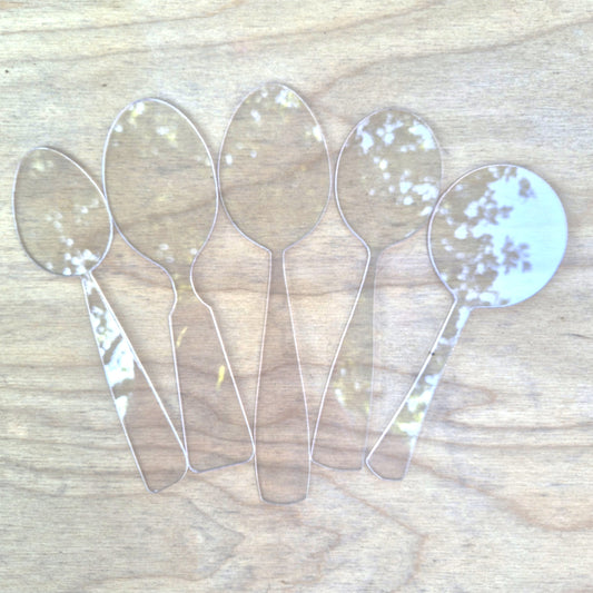 NEW! Carving Stencils: Eating Spoons 5x Pack