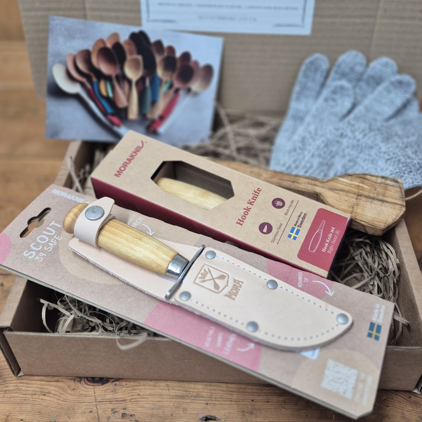 Kids Spoon Carving Kit (+FREE Gloves)