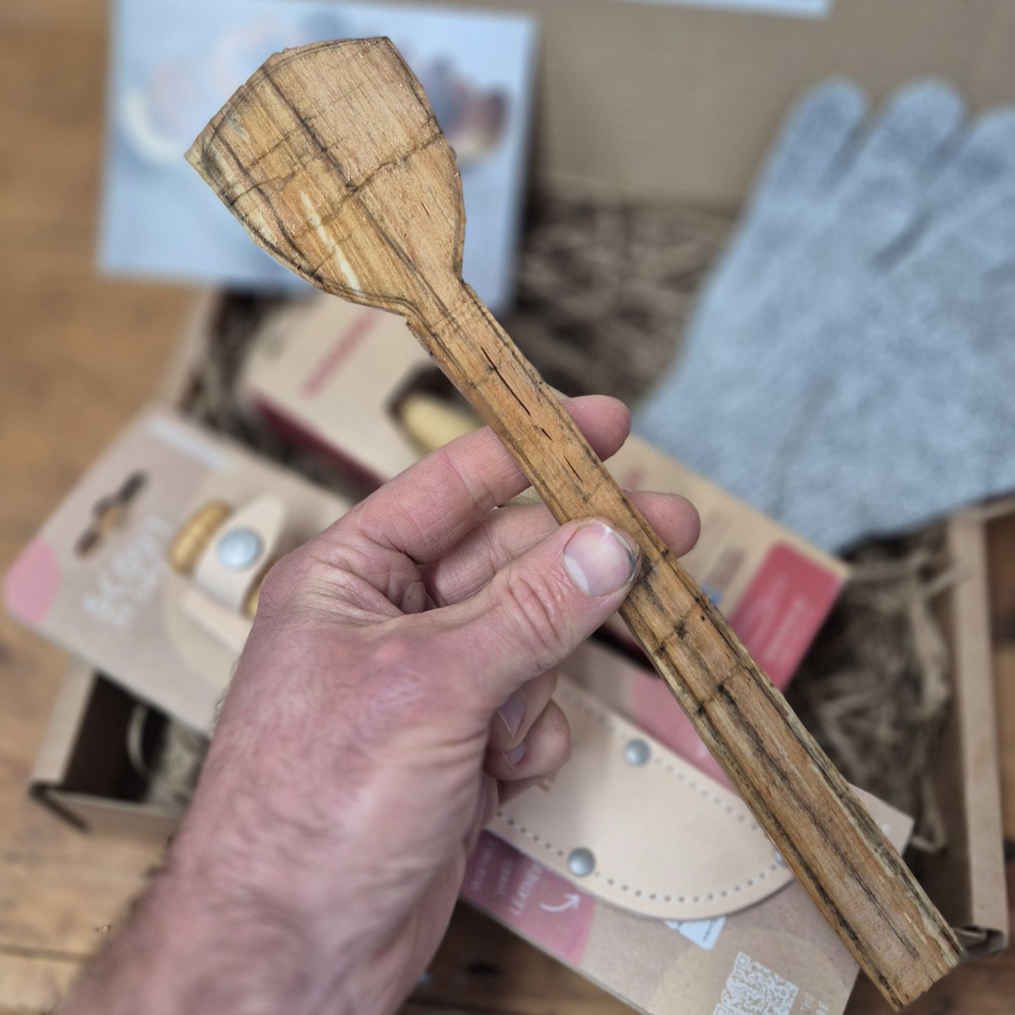 Kids Spoon Carving Kit (+FREE Gloves)