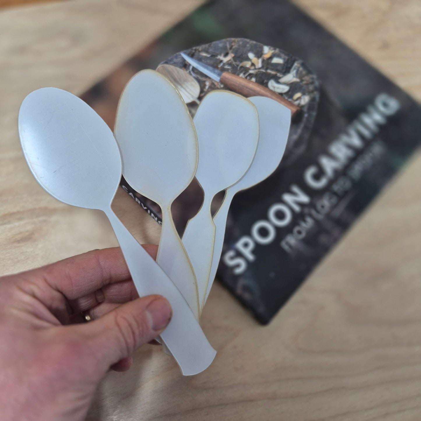 Spooncarving: From Log to Spoon (Paperback) + 8x Templates + 4K HD Video Masterclass Bundle