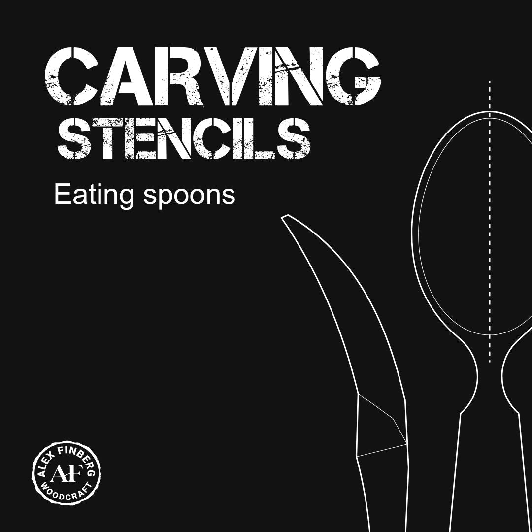 Carving Stencils PDF: Eating Spoon Templates