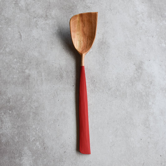 Asymmetric Cook & Serve Spoon ~ Scarlet Red