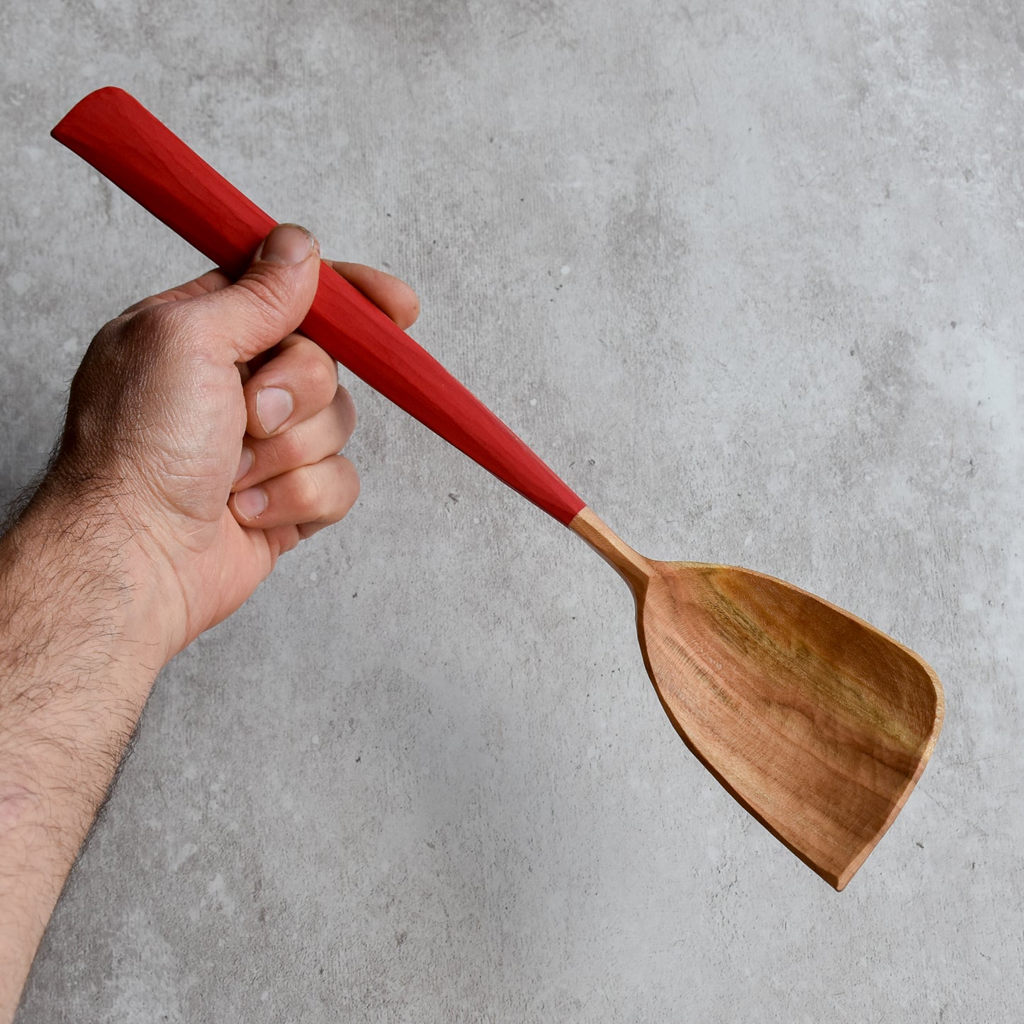 Asymmetric Cook & Serve Spoon ~ Scarlet Red